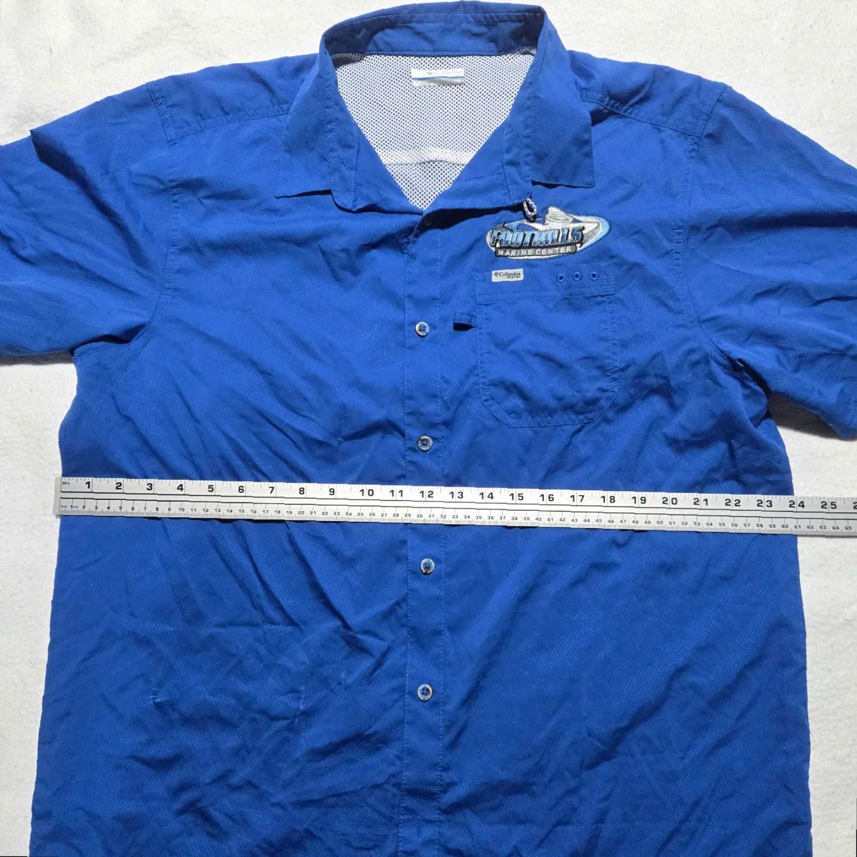 Vintage Columbia Shirt Mens L Blue PFG Foothills Omni-Shade Short Sleeve Button Up Collared Casual Modern Size US L / EU 52-54 / 3 - 6 Thumbnail