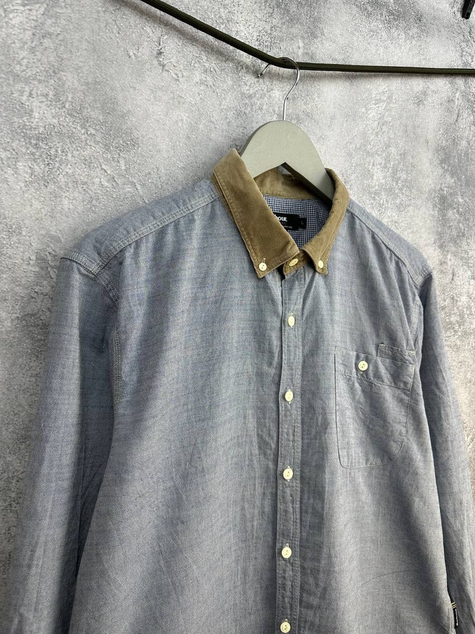 Barbour Barbour International Burnout Indigo Button Up Shirt Cord Size US L / EU 52-54 / 3 - 3 Thumbnail