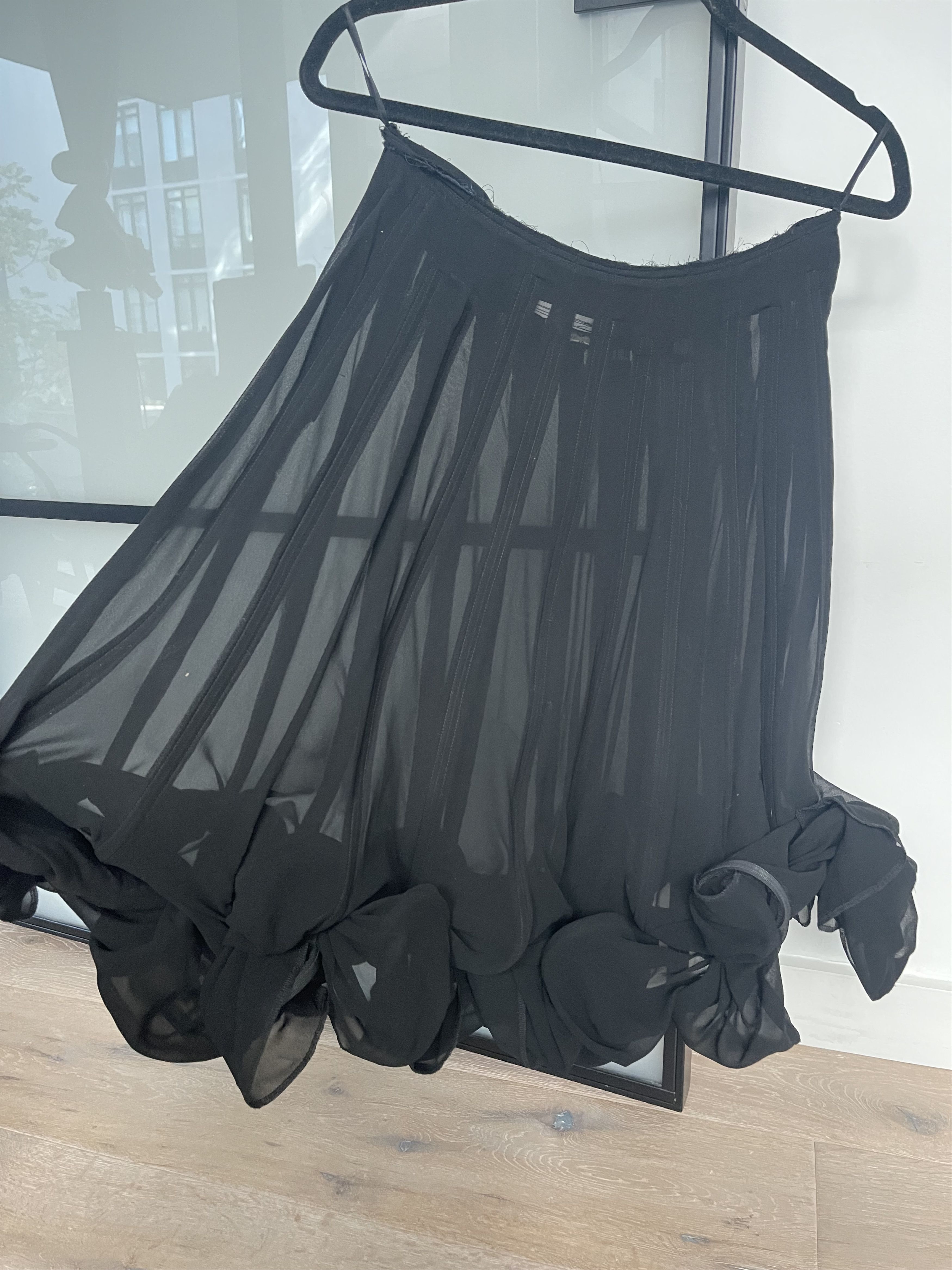 Comme des Garcons Comme des Garcons SS 2015 “Biker Ballerina” Black Skirt Sz S Size 27" / US 4 / IT 40 - 3 Thumbnail