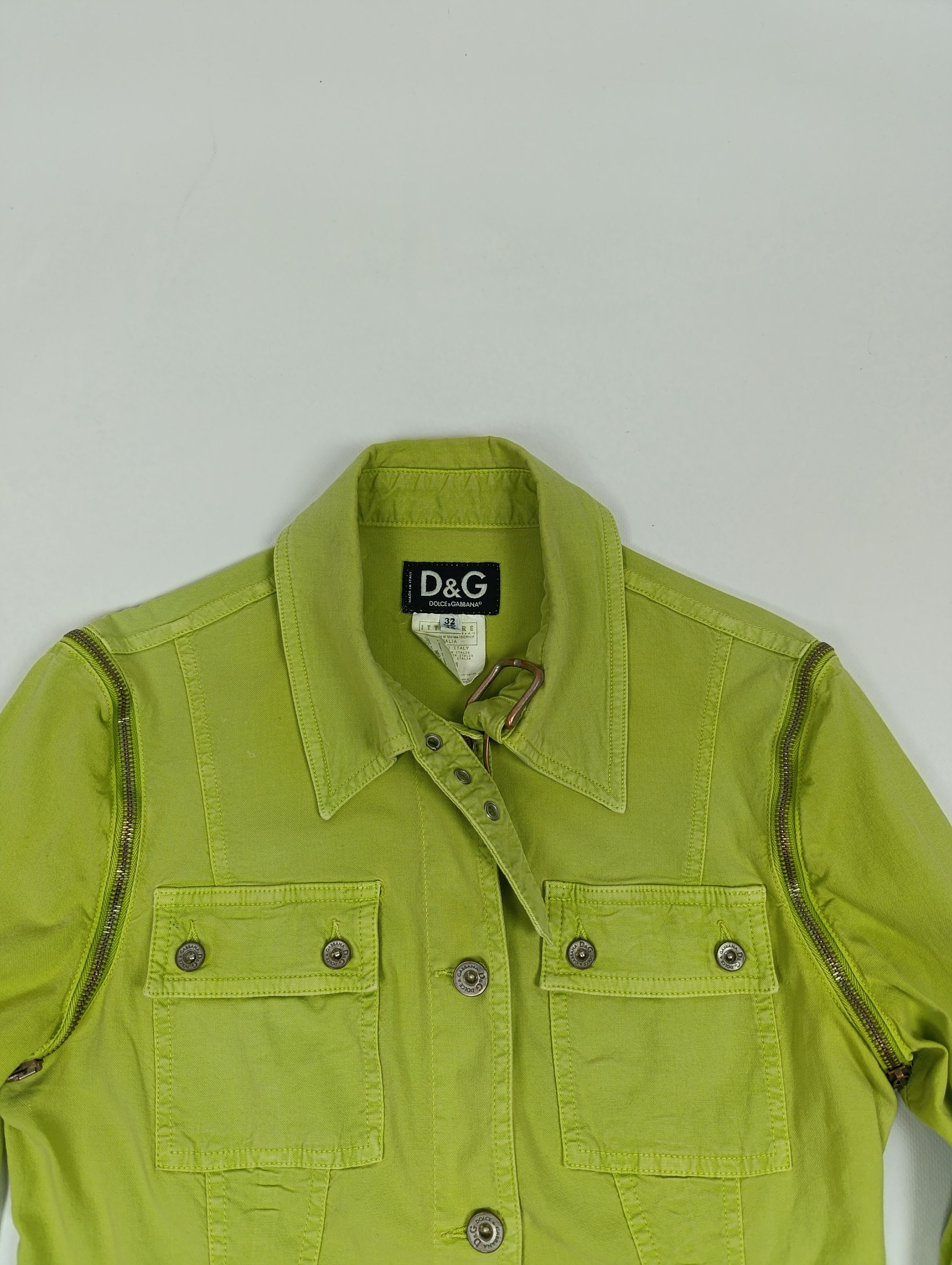 Dolce & Gabbana DOLCE GABBANA VINTAGE AVANT-GARDE WOMENS DENIM JACKET \ VEST Size L / US 10 / IT 46 - 2 Thumbnail