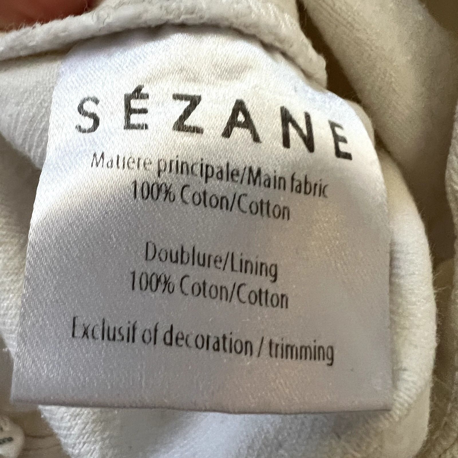 Sezane Sezane crop white jeans size 24 Size 24" / US 00 / IT 34 - 5 Thumbnail