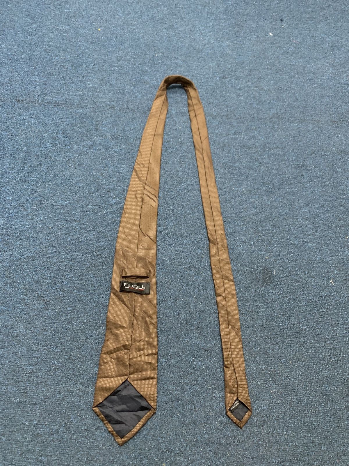 Fubu LAST DROP#FUBU Brown Textured Tie Classic Formal Size ONE SIZE - 4 Thumbnail