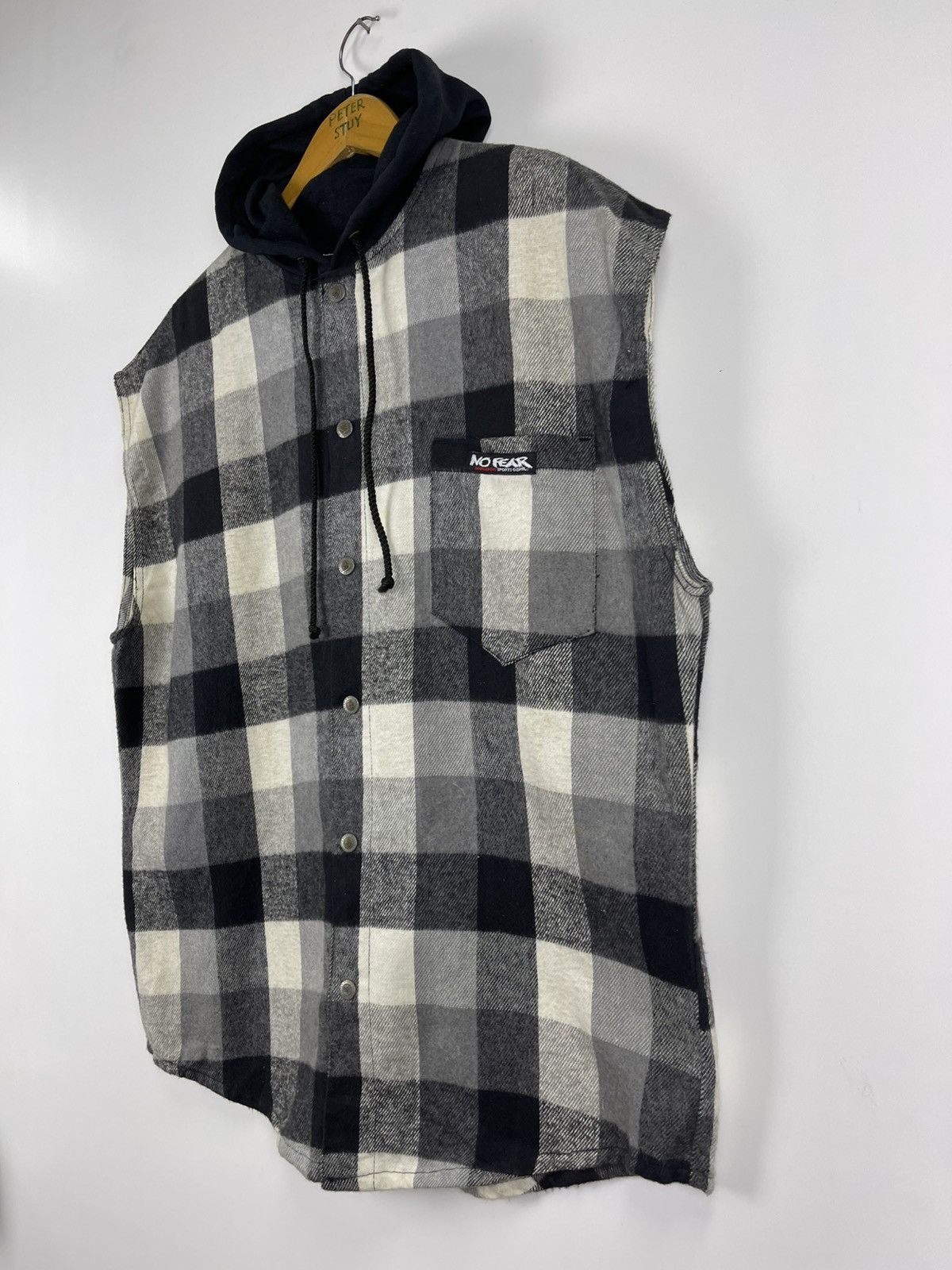 No Fear Vintage No Fear Vest Jacket with Hoodies Size US L / EU 52-54 / 3 - 4 Thumbnail