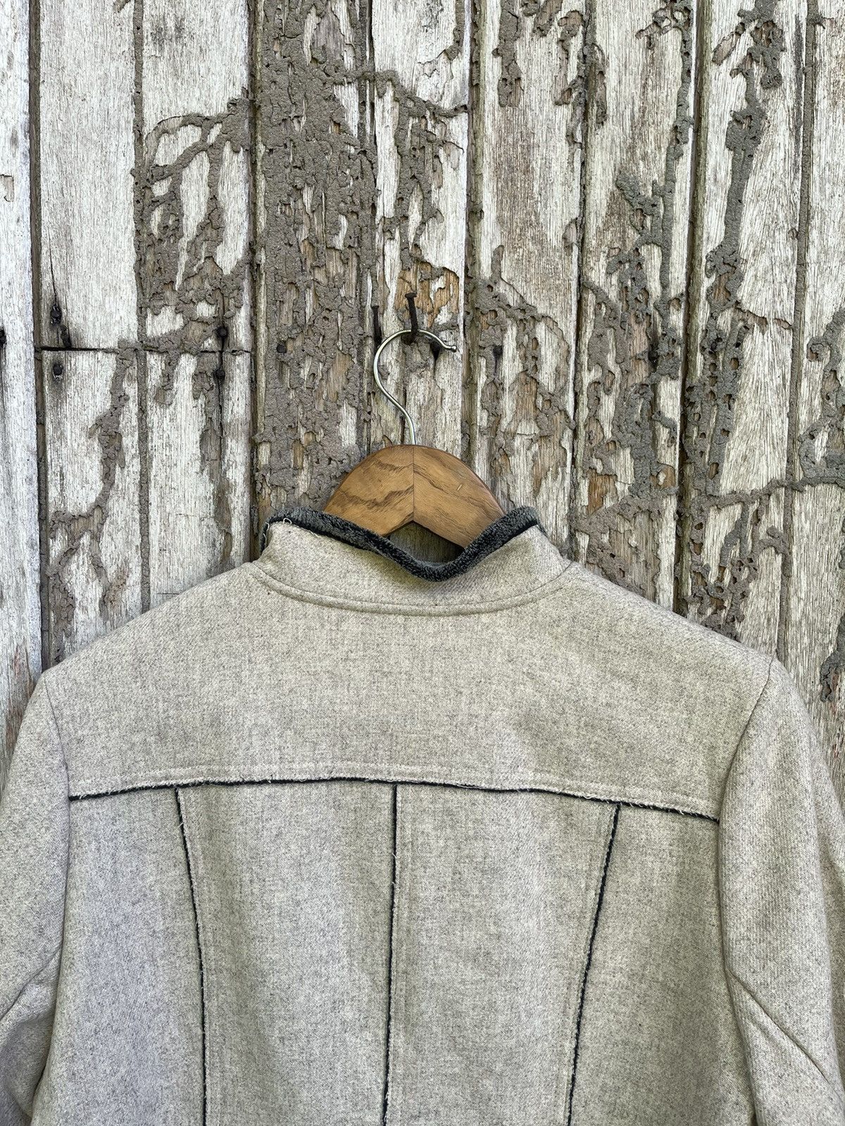 Designer AMISTA Panelled Wool-Blend Fleece Jacket Size M / US 6-8 / IT 42-44 - 11 Thumbnail