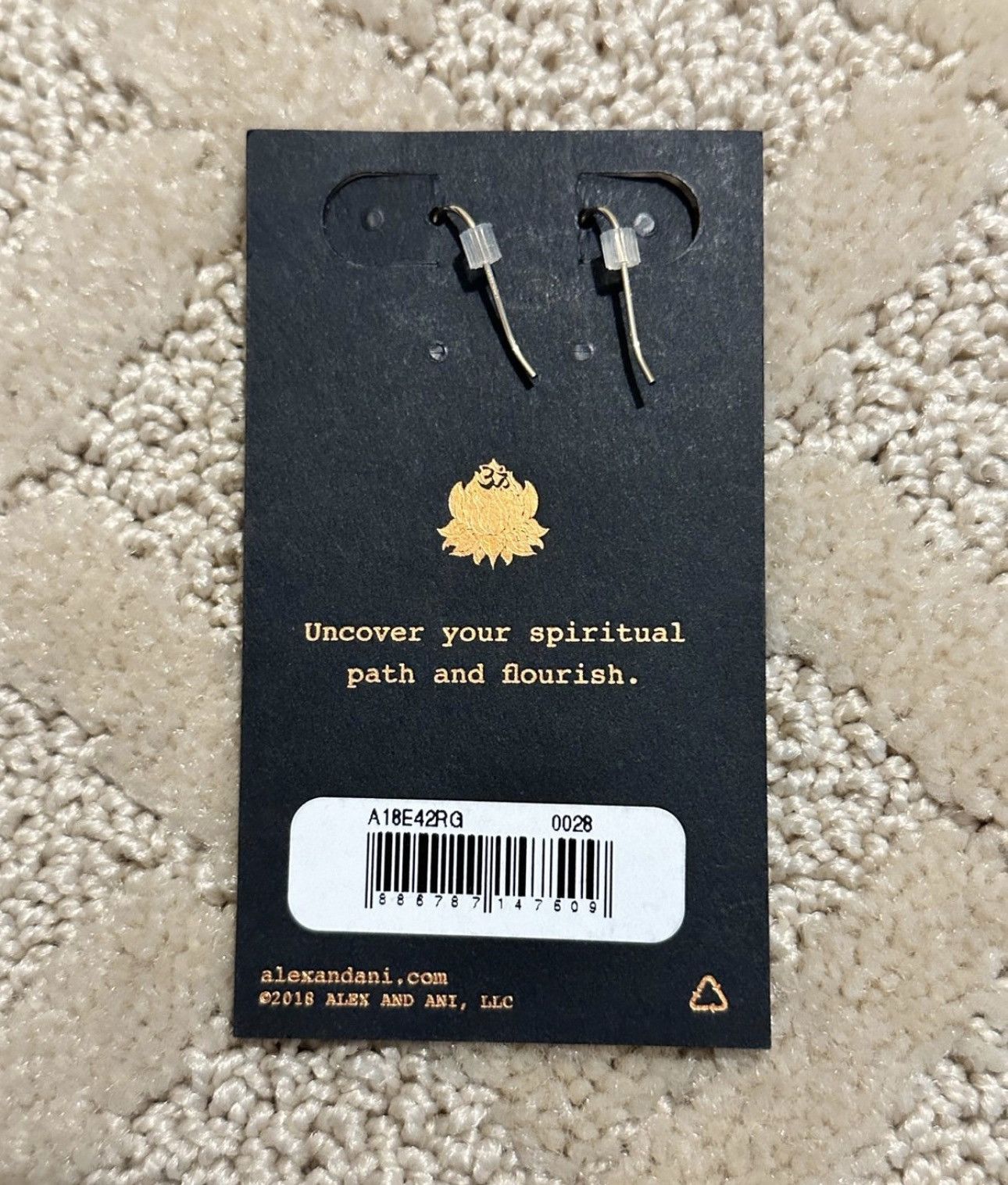 Other 2018 Alex and Ani Lotus Earrings Size ONE SIZE - 2 Thumbnail