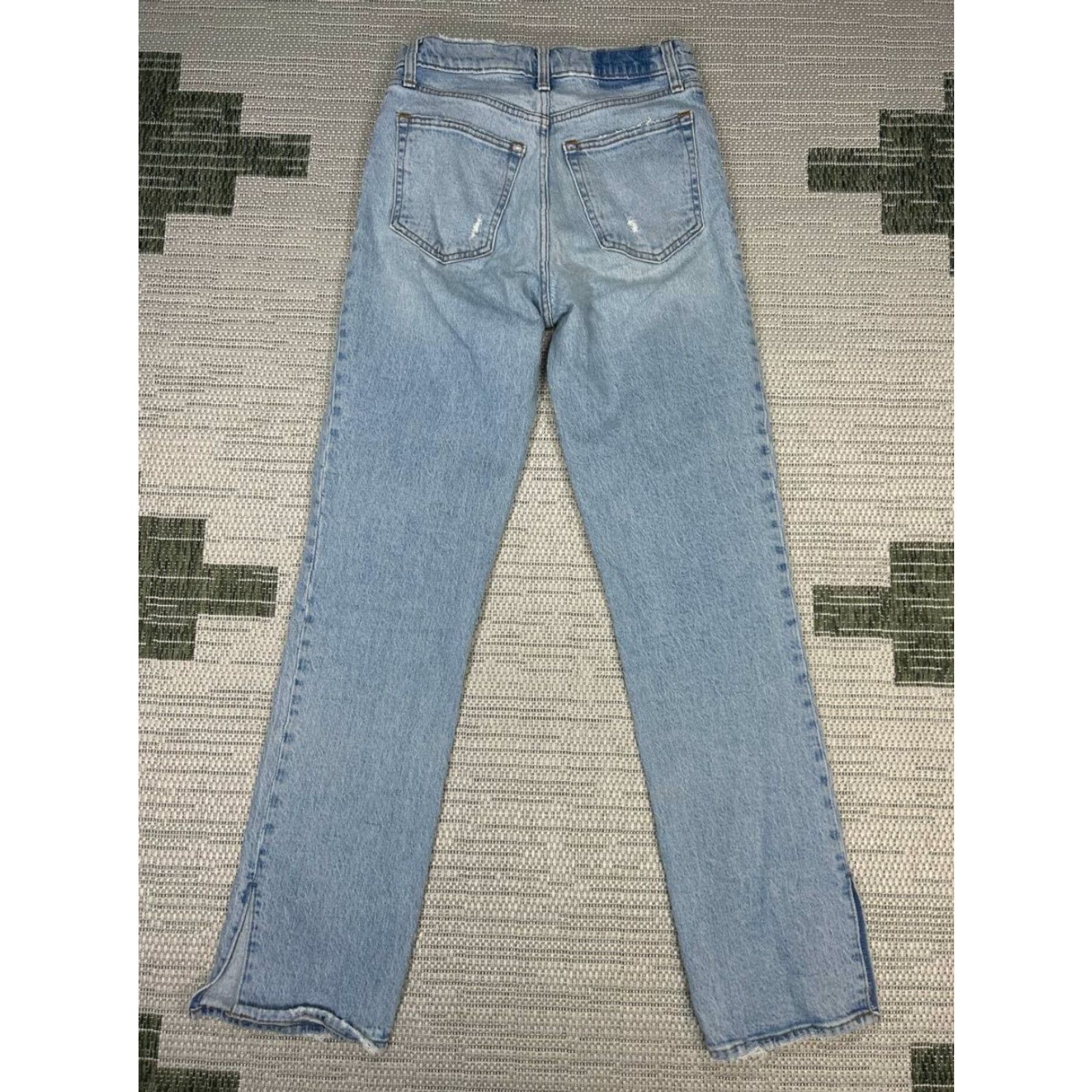 Vintage Abercrombie And Fitch The ’90s Straight Ultra High Rise Jeans Women 2R Blue 26x31 Size 26" / US 2 / IT 38 - 2 Thumbnail