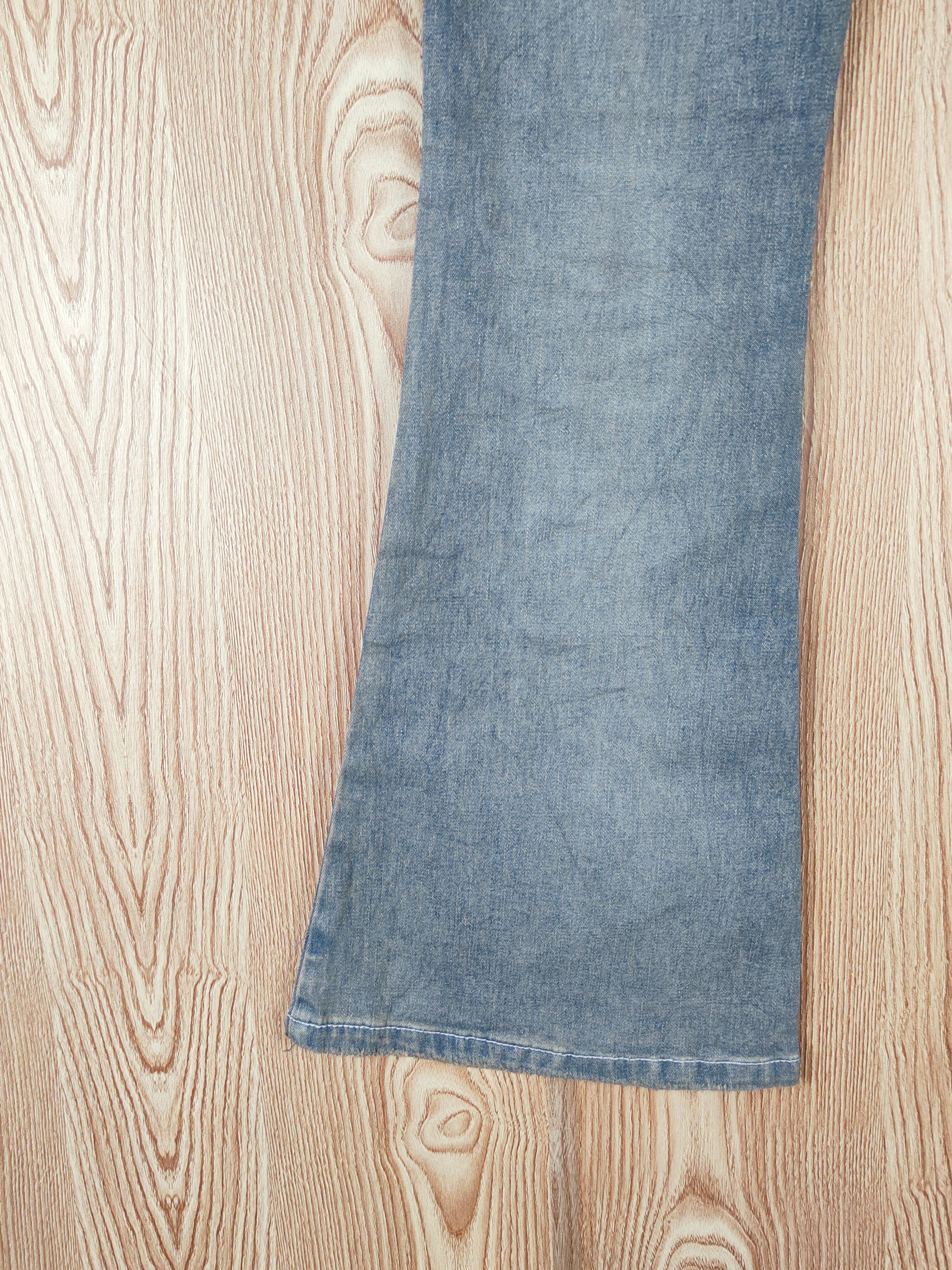 Japanese Brand Penty's Blue Distressed Ripped Boot Cut Jeans #W344 Size 26" / US 2 / IT 38 - 11 Thumbnail