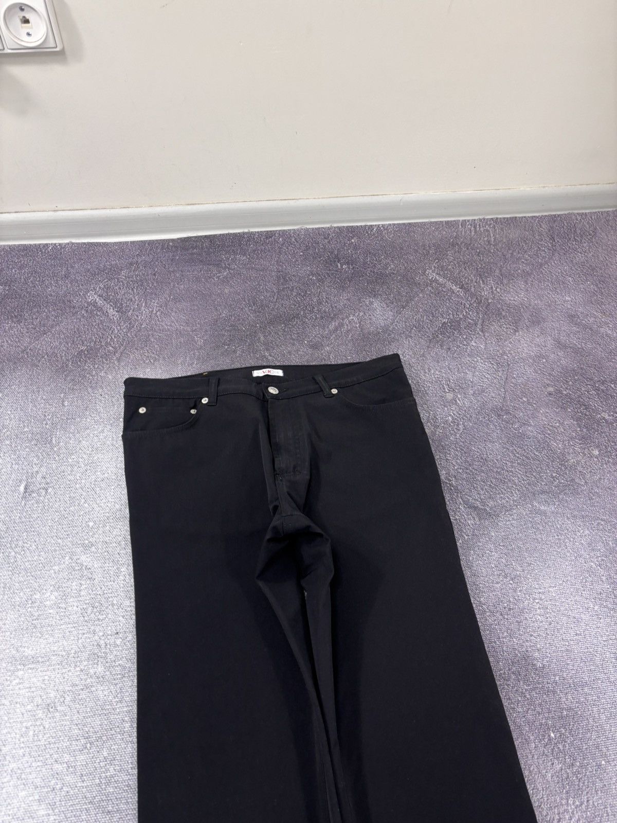 Versace Jeans Couture Versace Jeans Couture Vintage Women’s Black Stretch Pants Size 34" / US 12 / IT 48 - 4 Thumbnail