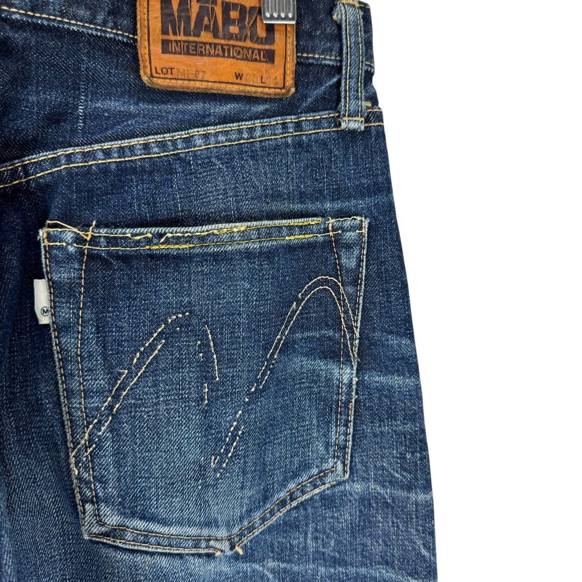 Indigo ⚡️MABO 14oZ PURE INDIGO DENIM JEANS PANTS Size US 30 / EU 46 - 7 Thumbnail
