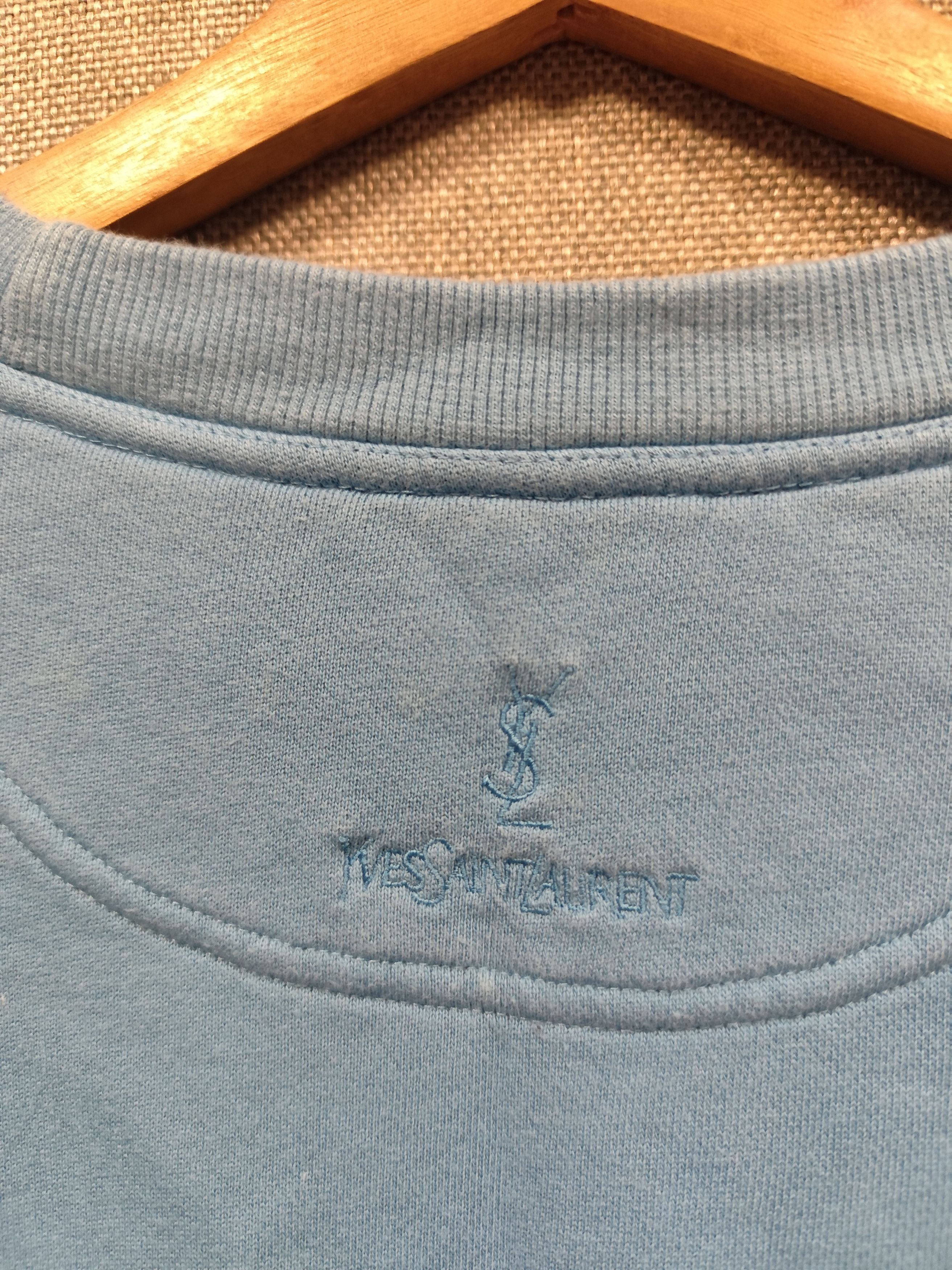 Yves Saint Laurent Vintage Sweatshirt Yves Saint Laurent Spell Out Size US L / EU 52-54 / 3 - 4 Thumbnail