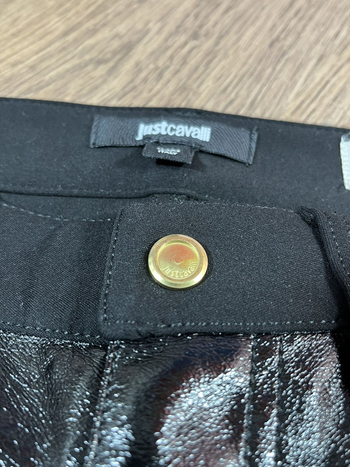 Just Cavalli Just Cavalli Jeggings Pants Size S-M Gold Logo Size 28" / US 6 / IT 42 - 6 Thumbnail