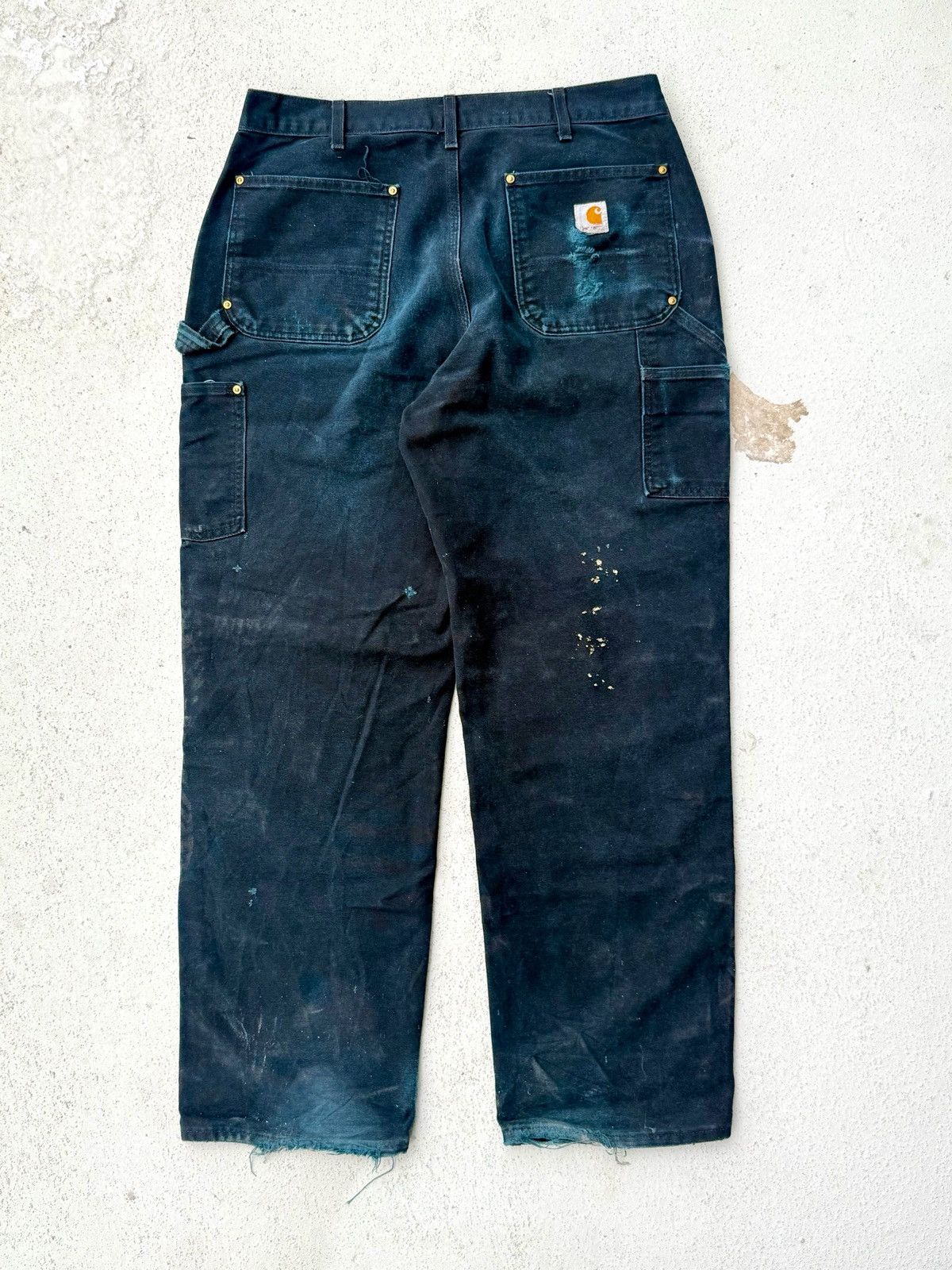 Carhartt Vintage Carhartt Double Knee Pants-Black (Distressed Fade) Size US 36 / EU 52 - 5 Thumbnail