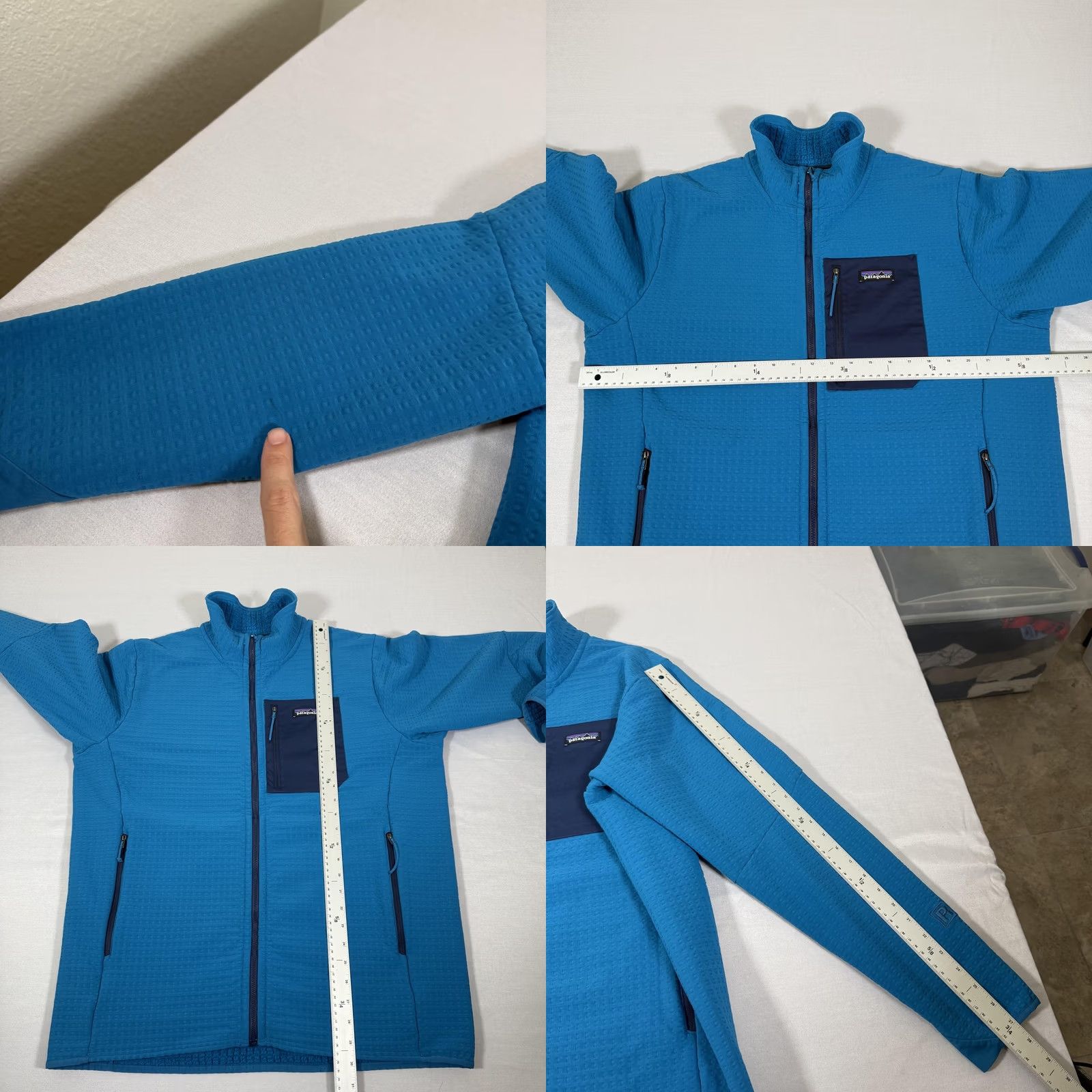 Patagonia Patagonia Jacket XL Blue R2 TechFace Regulator Fleece Lined Full Zip Pockets Stand-Up Collar Mens XL Blue Size US XL / EU 56 / 4 - 8 Thumbnail