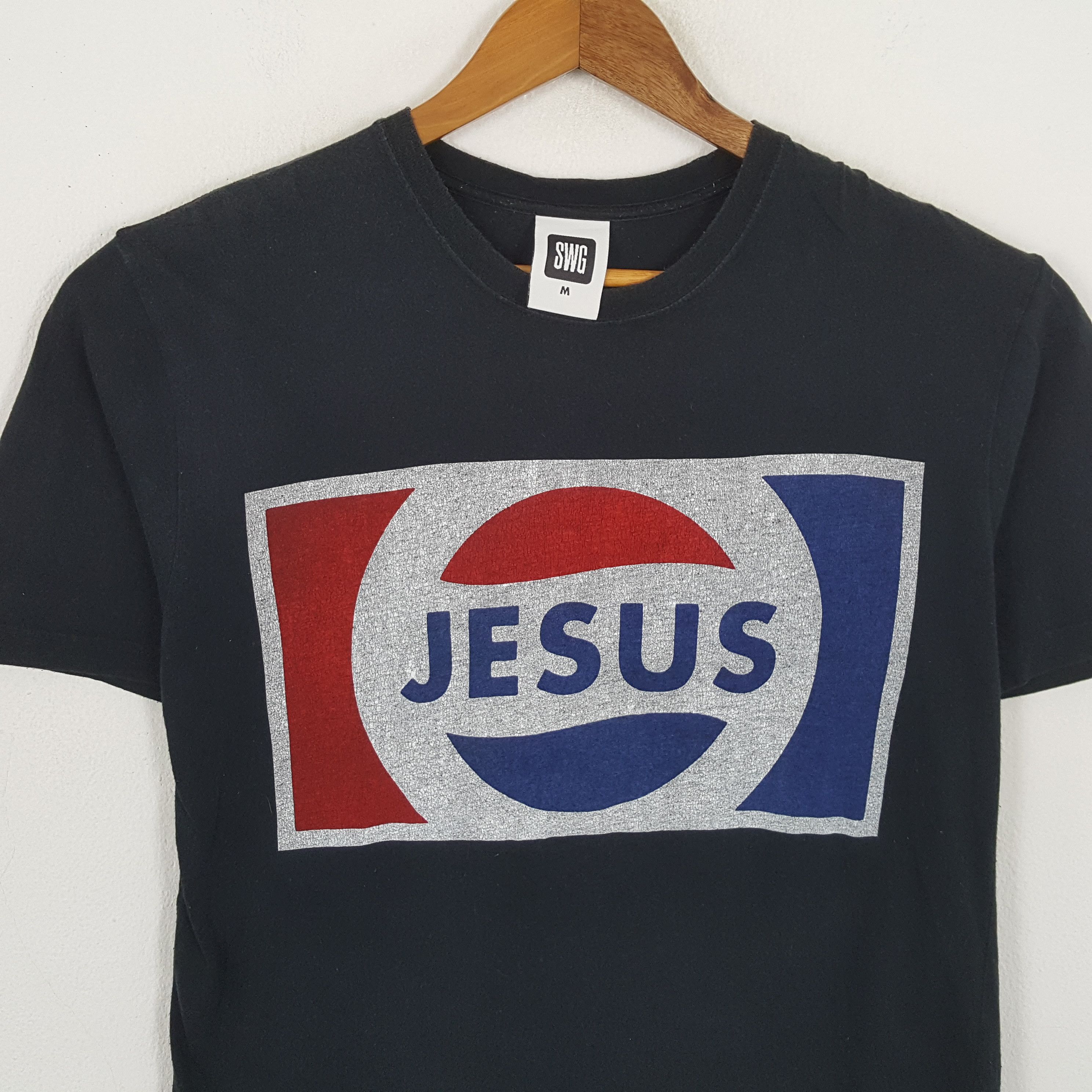 Japanese Brand × Swagger × Vintage Vintage SWAGGER JESUS Japanese Brand T-Shirts Size US M / EU 48-50 / 2 - 2 Thumbnail