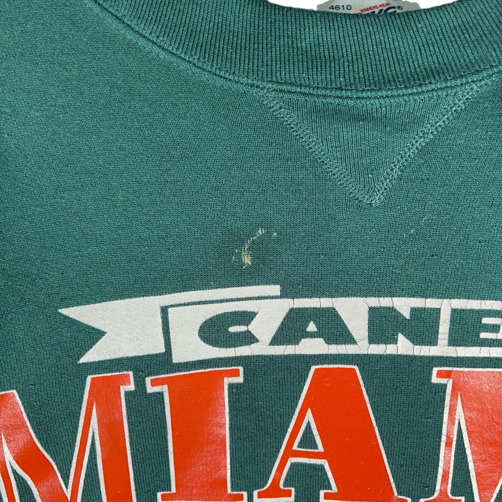 Vintage Vintage University of Miami Hurricanes Spellout Crewneck Size US XXL / EU 58 / 5 - 8 Thumbnail