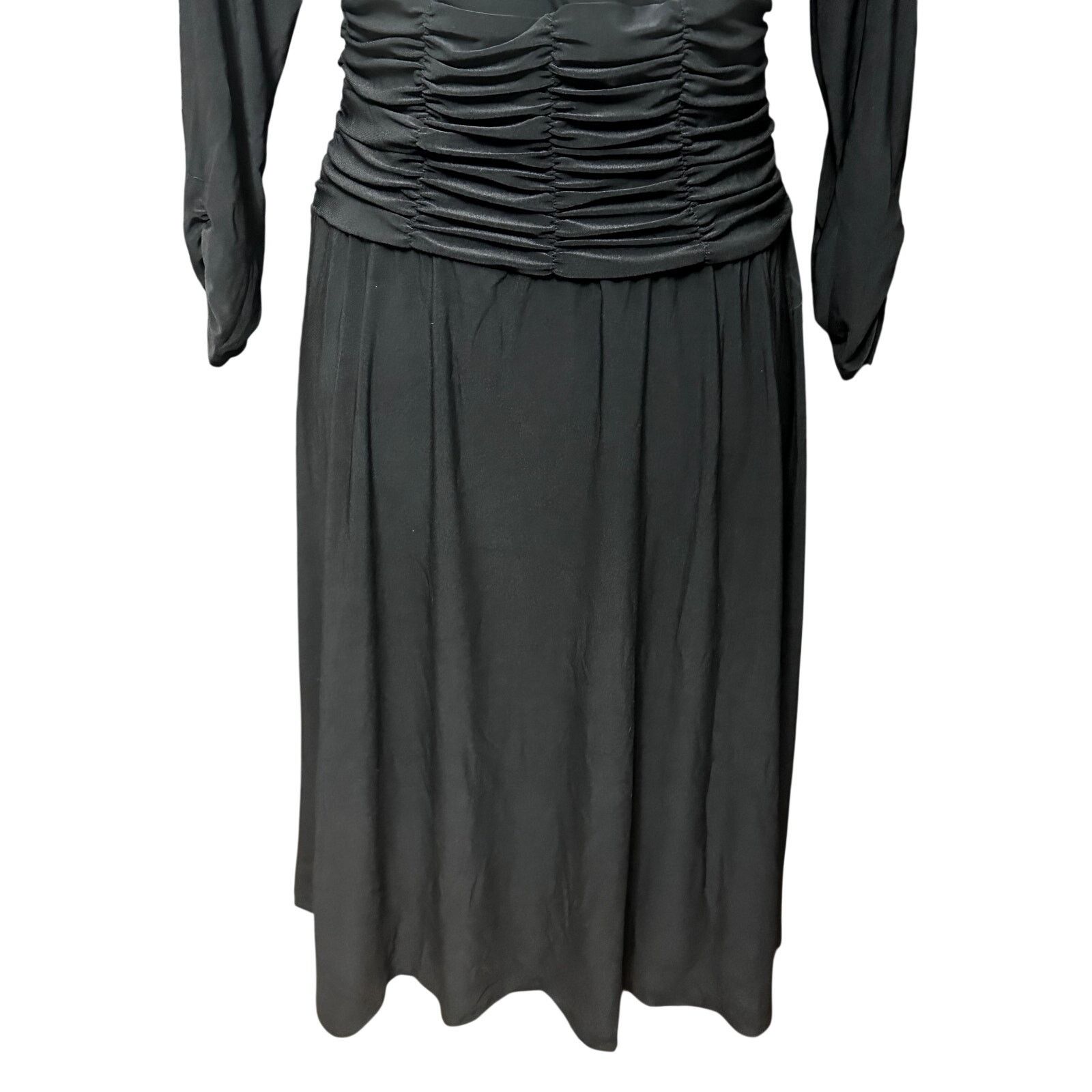 Other NY Collection Women's Ruched A Line 3/4 Sleeve Dress MP NWT Size M / US 6-8 / IT 42-44 - 4 Thumbnail