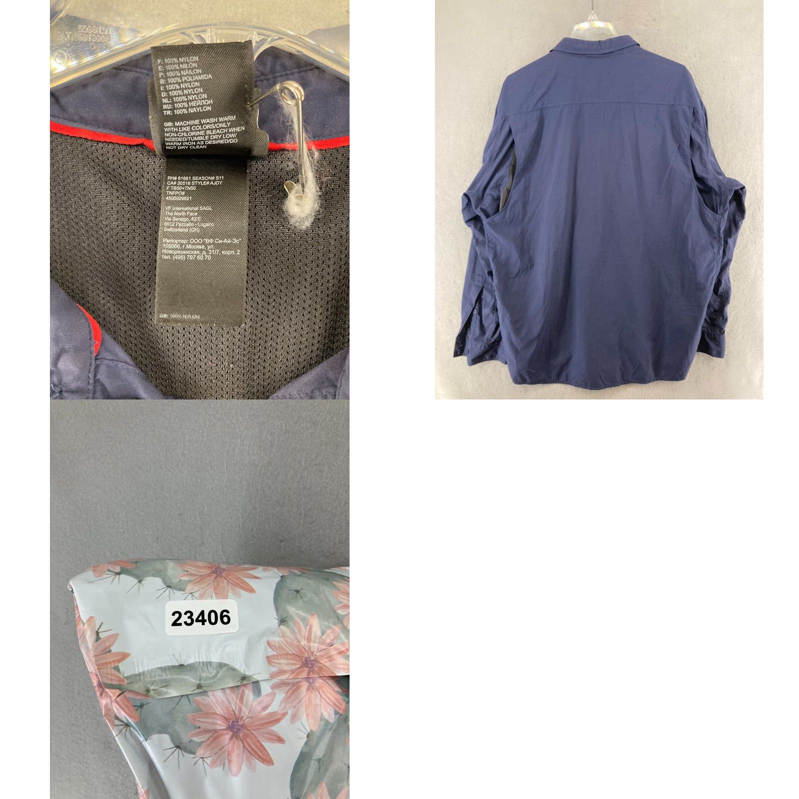 The North Face The North Face Outdoor Button-Up Shirt 2XL Blue Long Sleeve Mens Size US XXL / EU 58 / 5 - 8 Thumbnail