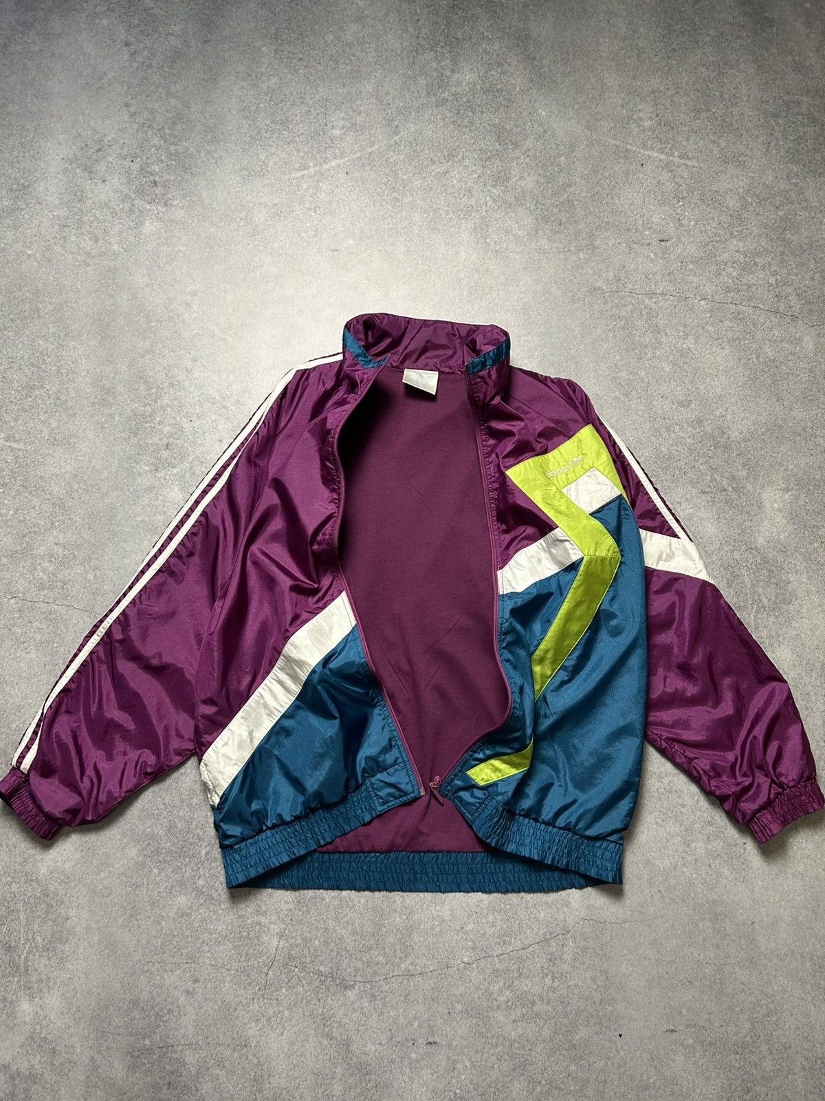Adidas Vintage 90's Adidas Small Logo Track Jacket Retro Rave Y2K Size US L / EU 52-54 / 3 - 4 Thumbnail