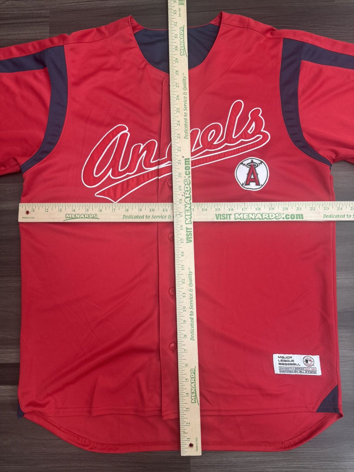 MLB Dynasty Los Angeles Anaheim Angels MLB Red Stitched Jersey Size US L / EU 52-54 / 3 - 6 Thumbnail