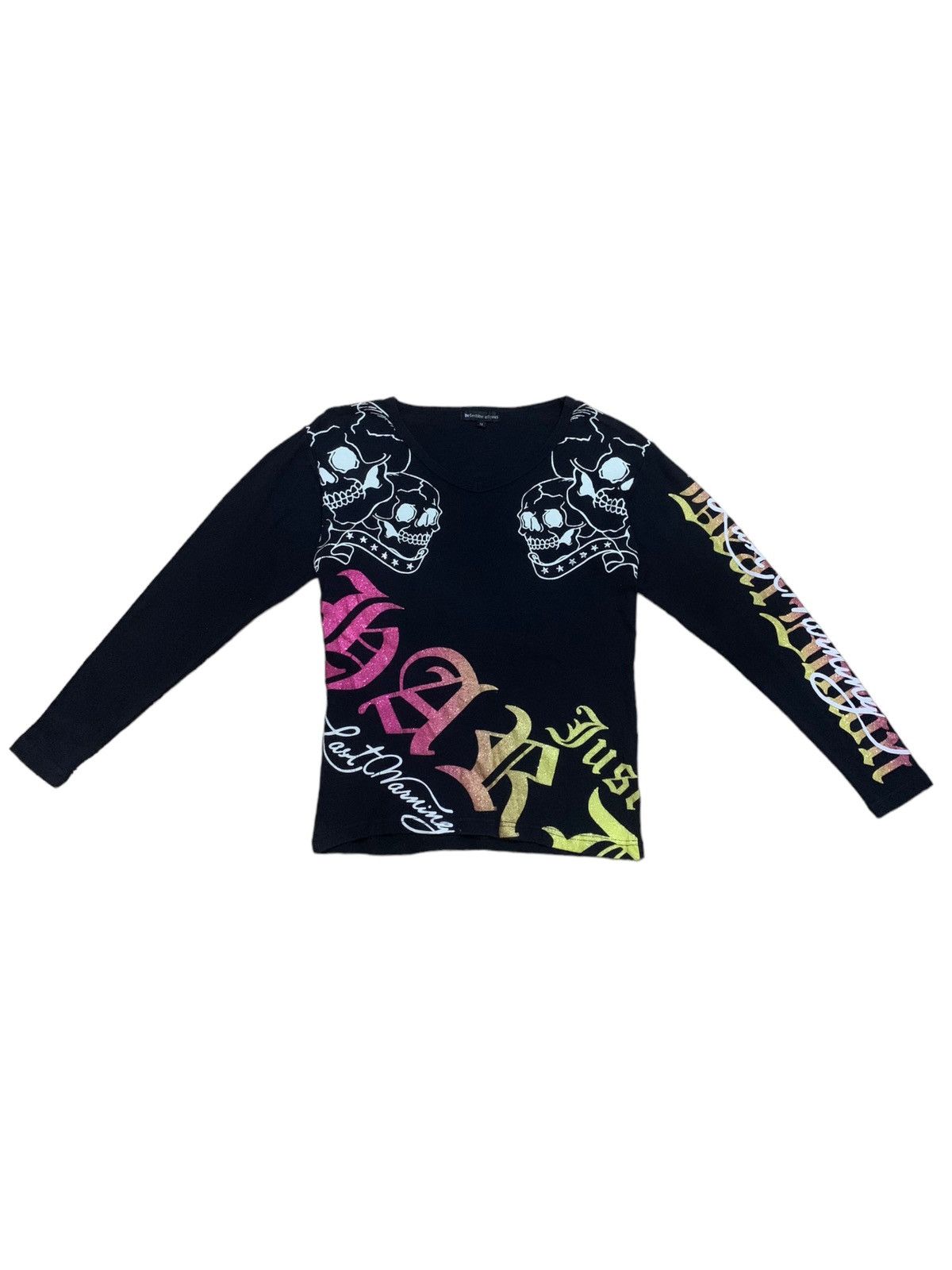 14th Addiction × Le Grande Bleu (L.G.B.) × Seditionaries Vintage Japanese Detectibe Struct Skull Punk Gothic Tshirt Size US M / EU 48-50 / 2 - 1 Thumbnail