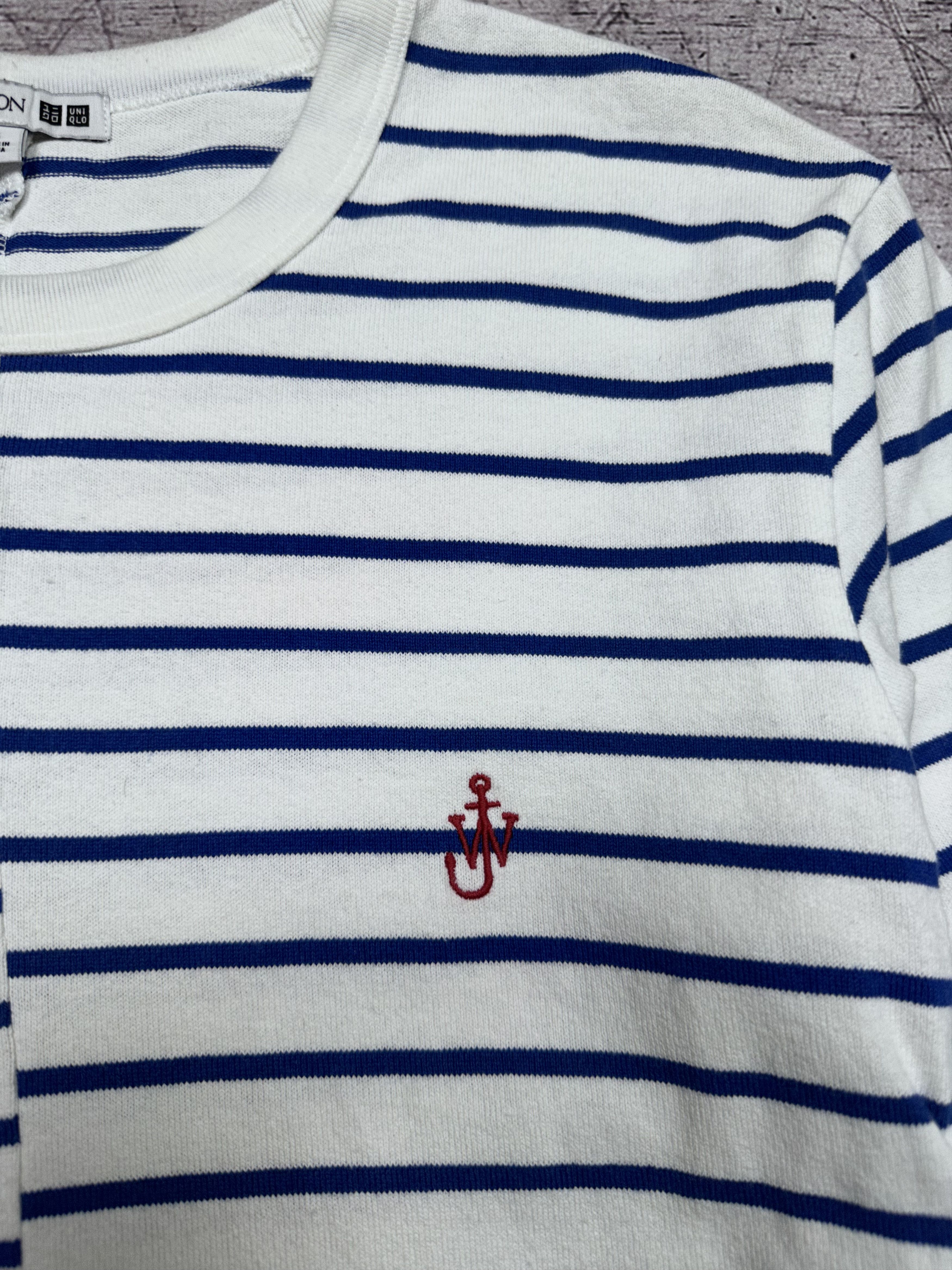 JW Anderson × Uniqlo JW Anderson X Uniqlo Asymmetric Striped Long Sleeve T-Shirt Size US S / EU 44-46 / 1 - 3 Thumbnail
