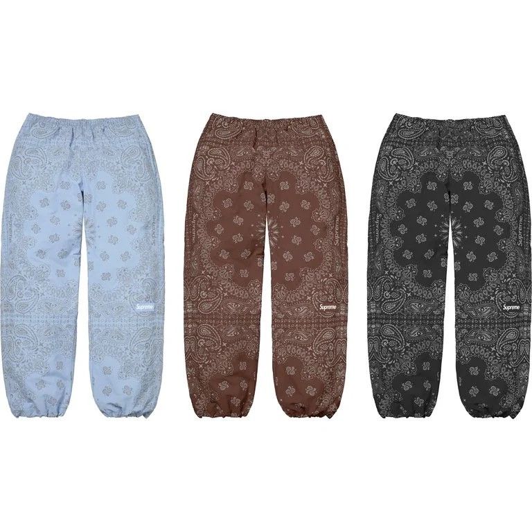Supreme Supreme Reflective Bandana Track Pant SS26 Size US 34 / EU 50 - 1 Preview