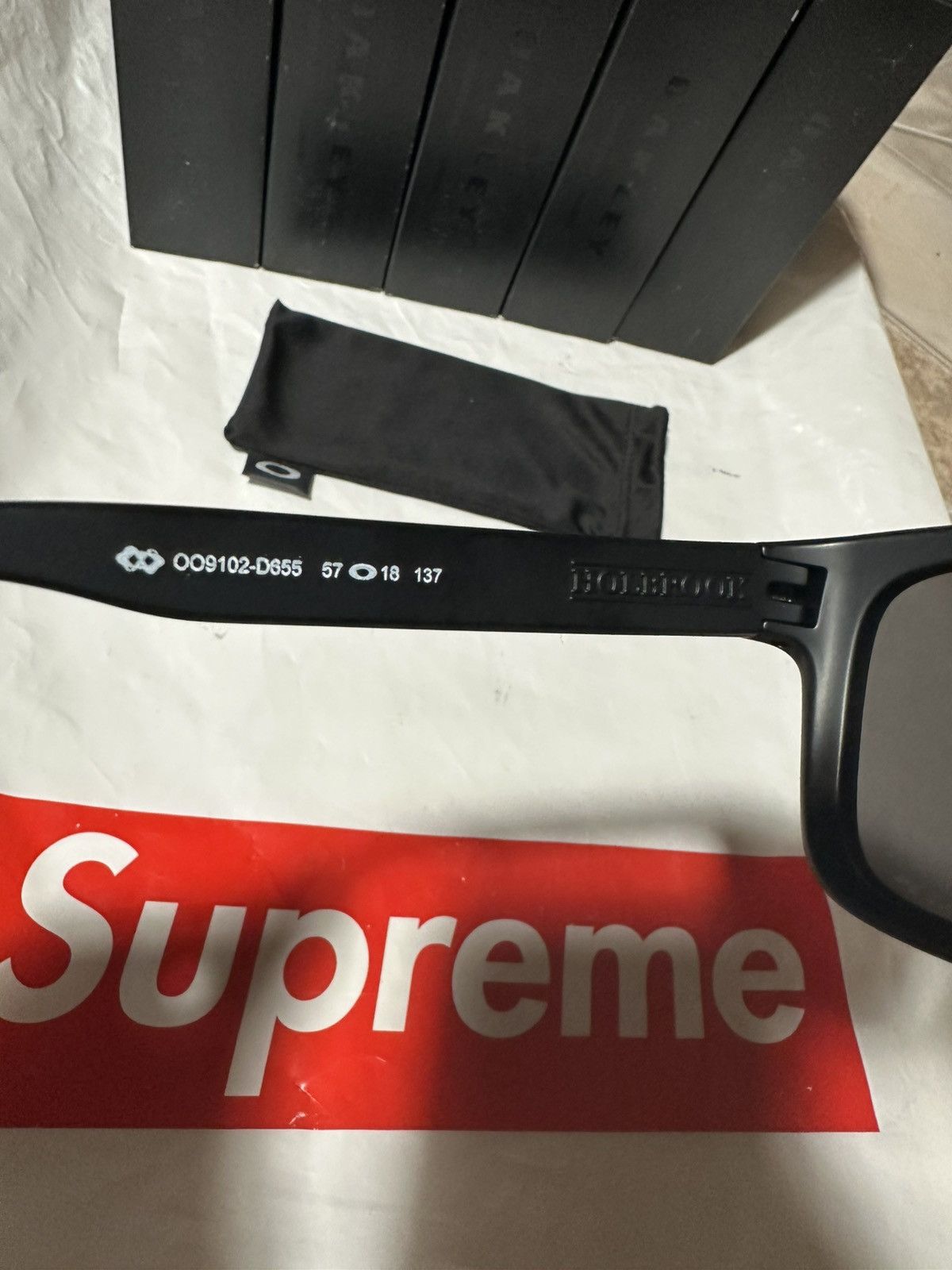 Oakley Oakley holbrook prison black polarized matte black frame Size ONE SIZE - 5 Thumbnail
