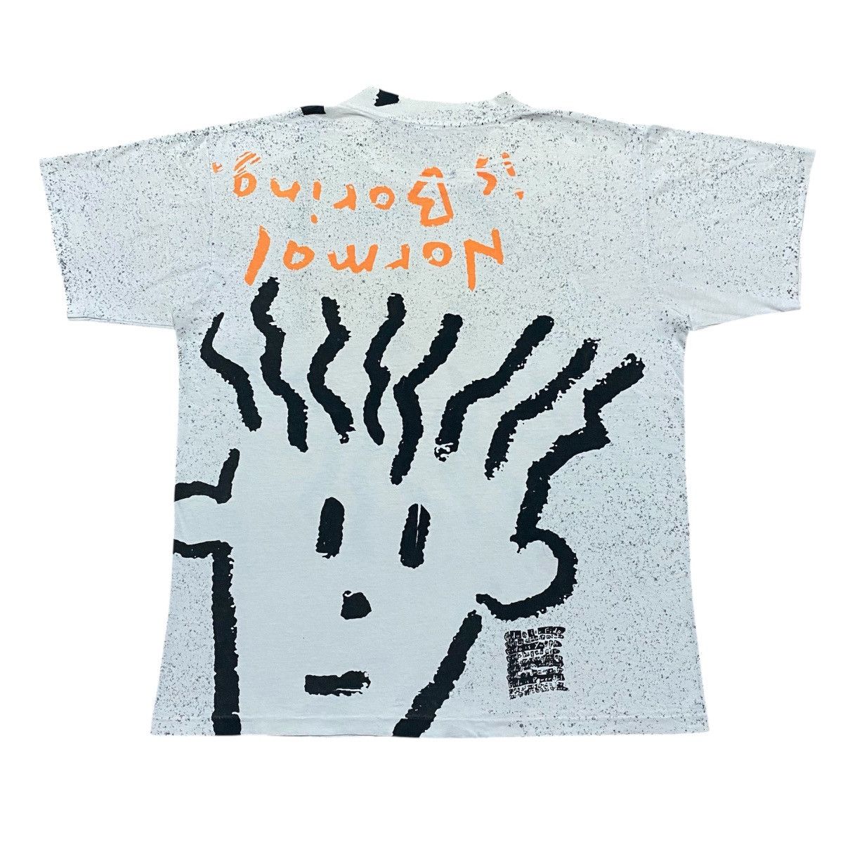 Cartoon Network Rare‼️🔥Vintage Fido Dido "Normal Is Boring" Over Print Shirt Size US M / EU 48-50 / 2 - 2 Thumbnail