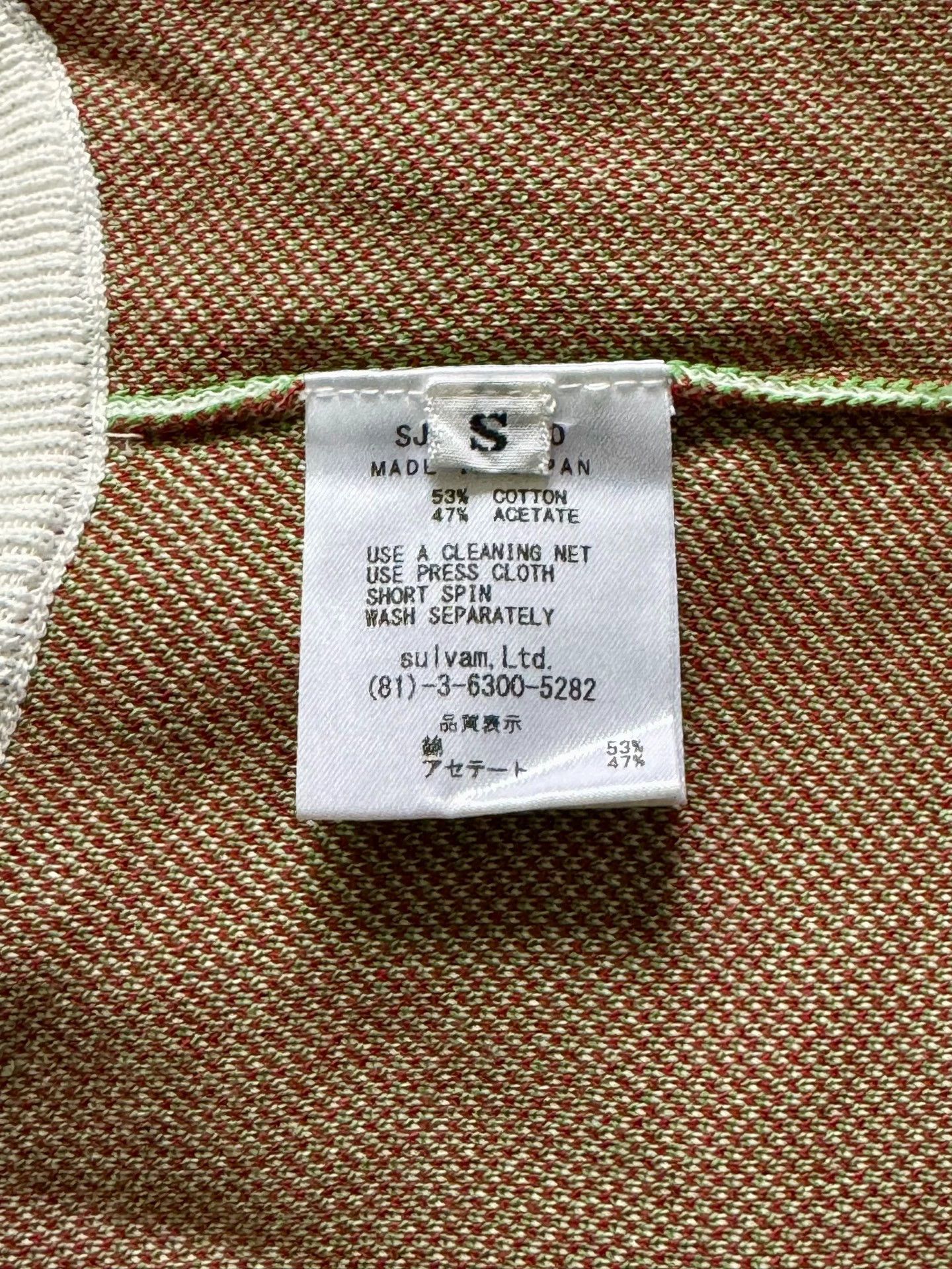 Sulvam Sulvam Floral Knit Wool Sleeveless Vest - Fujita Tetsuhira Size US S / EU 44-46 / 1 - 8 Thumbnail