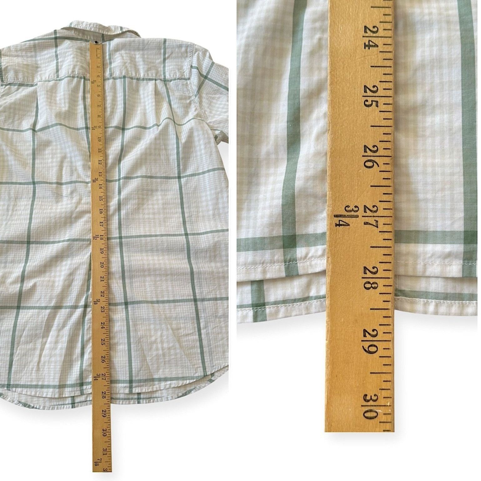 Frank & Eileen Frank & Eileen Barry Shirt, Size XL , Green/sand Check, New, Size XL / US 12-14 / IT 48-50 - 11 Thumbnail