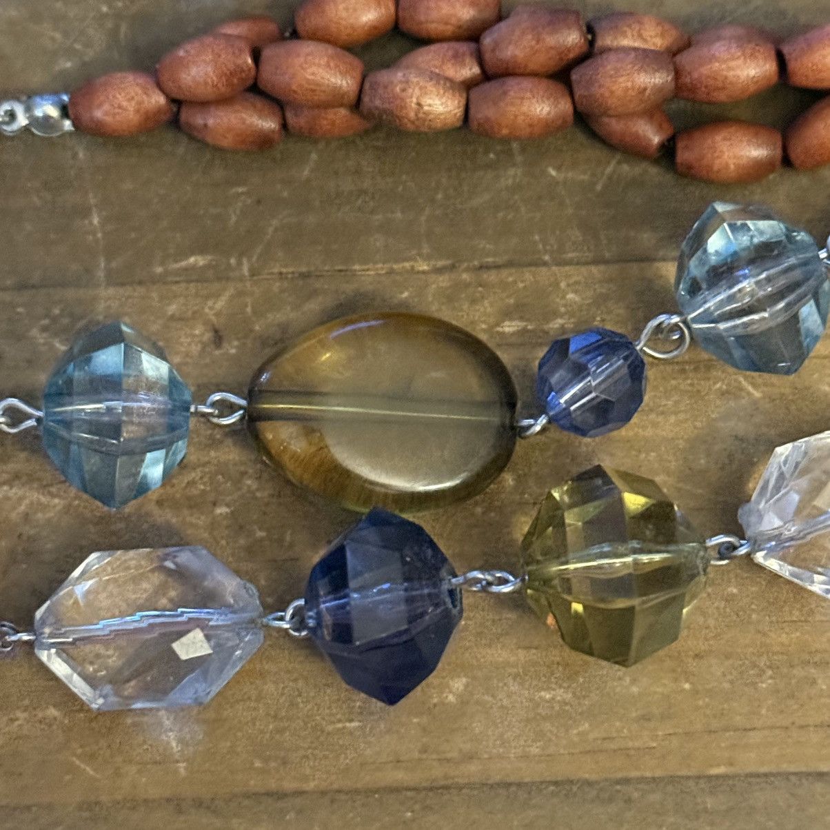 Other Long multicolor mixed faceted bead necklace Size ONE SIZE - 4 Thumbnail