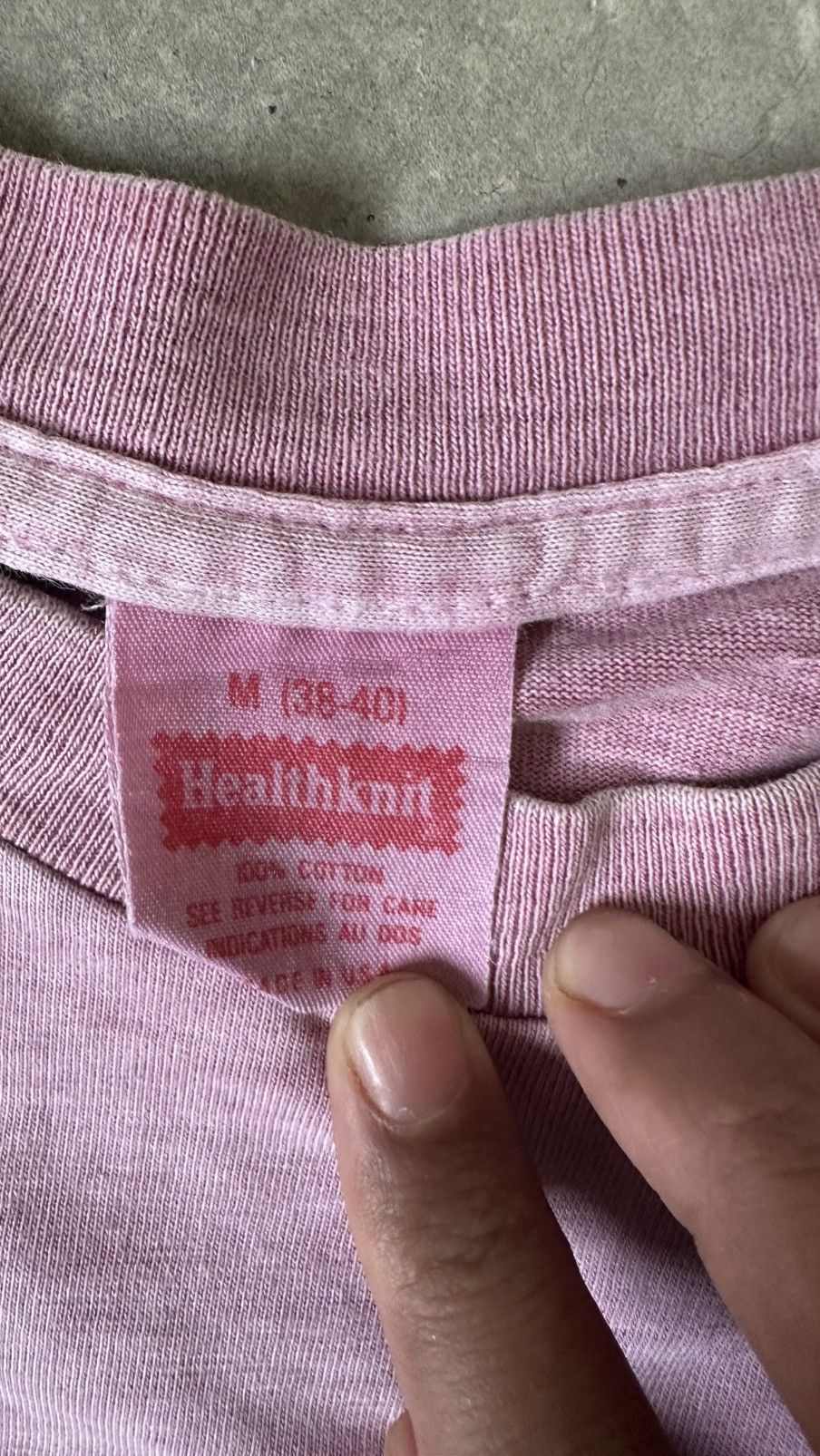 Vintage VINTAGE DYED WASH HEALTHKNIT PLAIN TEE Size US M / EU 48-50 / 2 - 5 Thumbnail