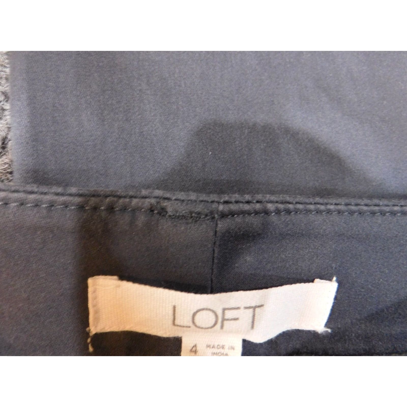 Vintage Loft Womens Pants 4 Blue Straight Crop Belt Casual Classic Chino Pants Size 4 Blue Regular Womens Size 30" / US 8 / IT 44 - 4 Thumbnail