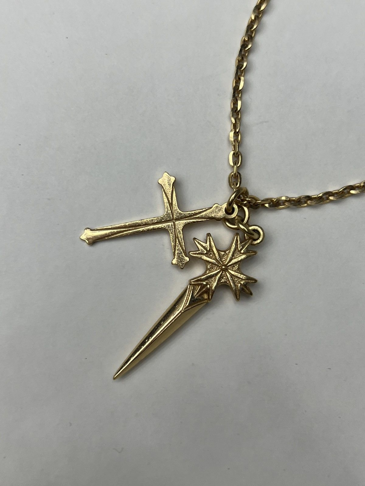 Emanuele Bicocchi Emanuele Bicocchi Large Pugnale and Cross Necklace Size ONE SIZE - 4 Thumbnail