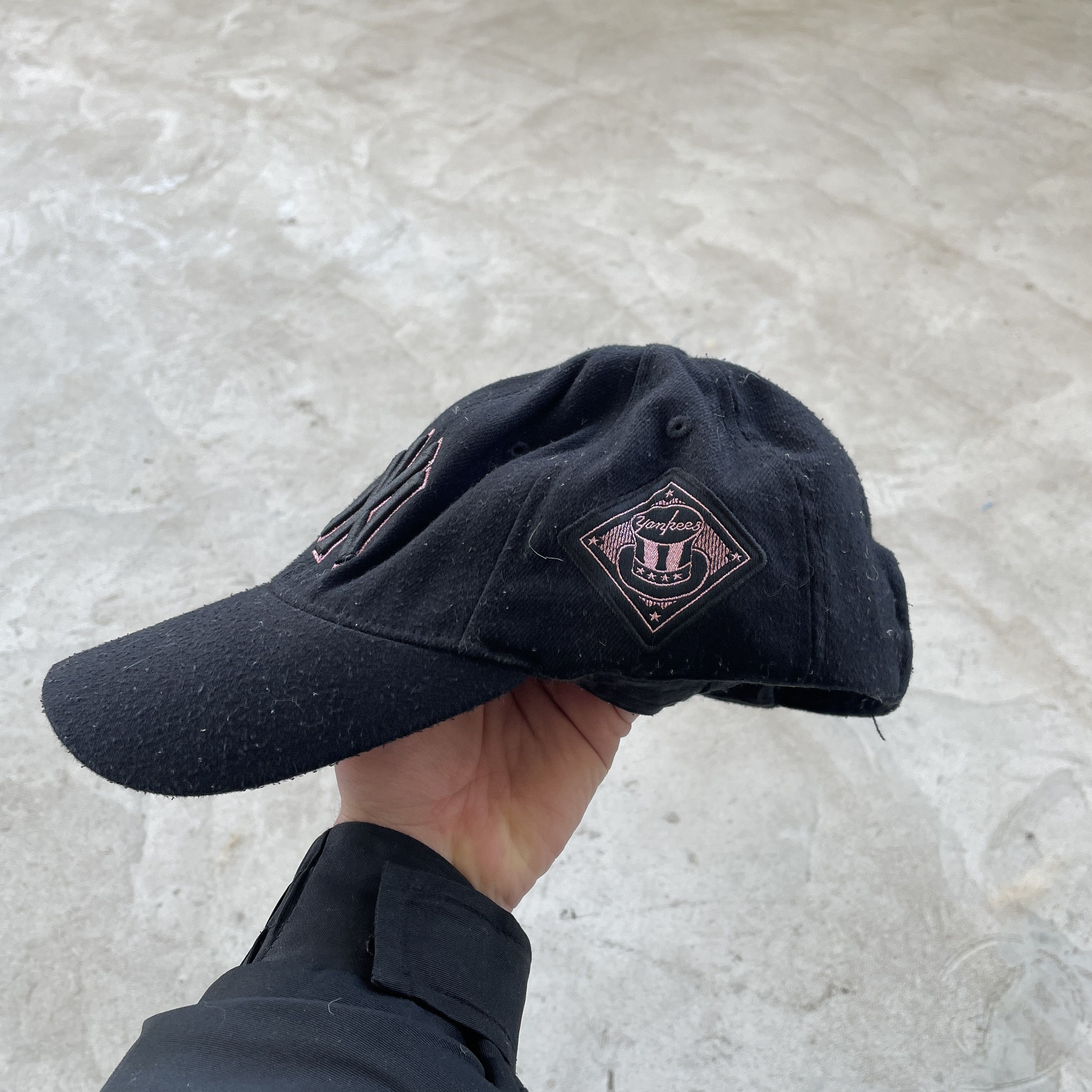 New York Yankees Vintage NY Yankees Black Pink Underbrim Dad Hat Cap MLB 1869 Size ONE SIZE - 3 Thumbnail