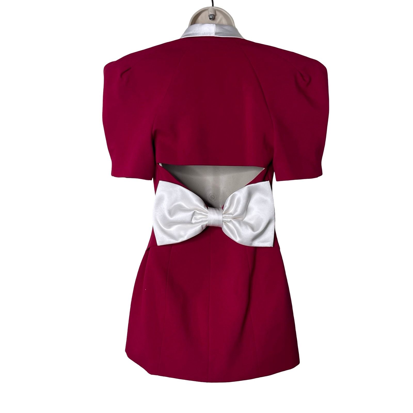 Other New Nana Jacqueline Alia Mini Blazer Open Back Bow Dress XS Size XS / US 0-2 / IT 36-38 - 5 Thumbnail