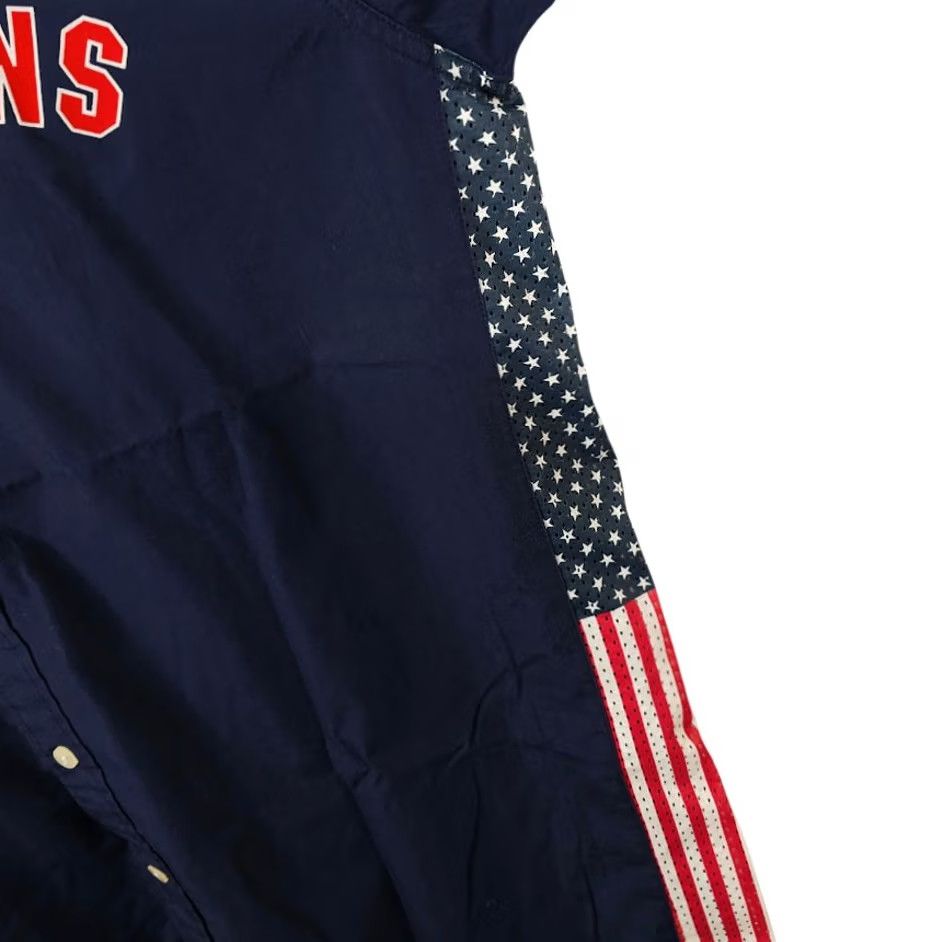 Tommy Hilfiger VINTAGE Tommy Hilfiger Shirt Mens Size L Blue 90s American Flag Mechanic Button-Up Short Sleeve Collared Size US L / EU 52-54 / 3 - 6 Thumbnail
