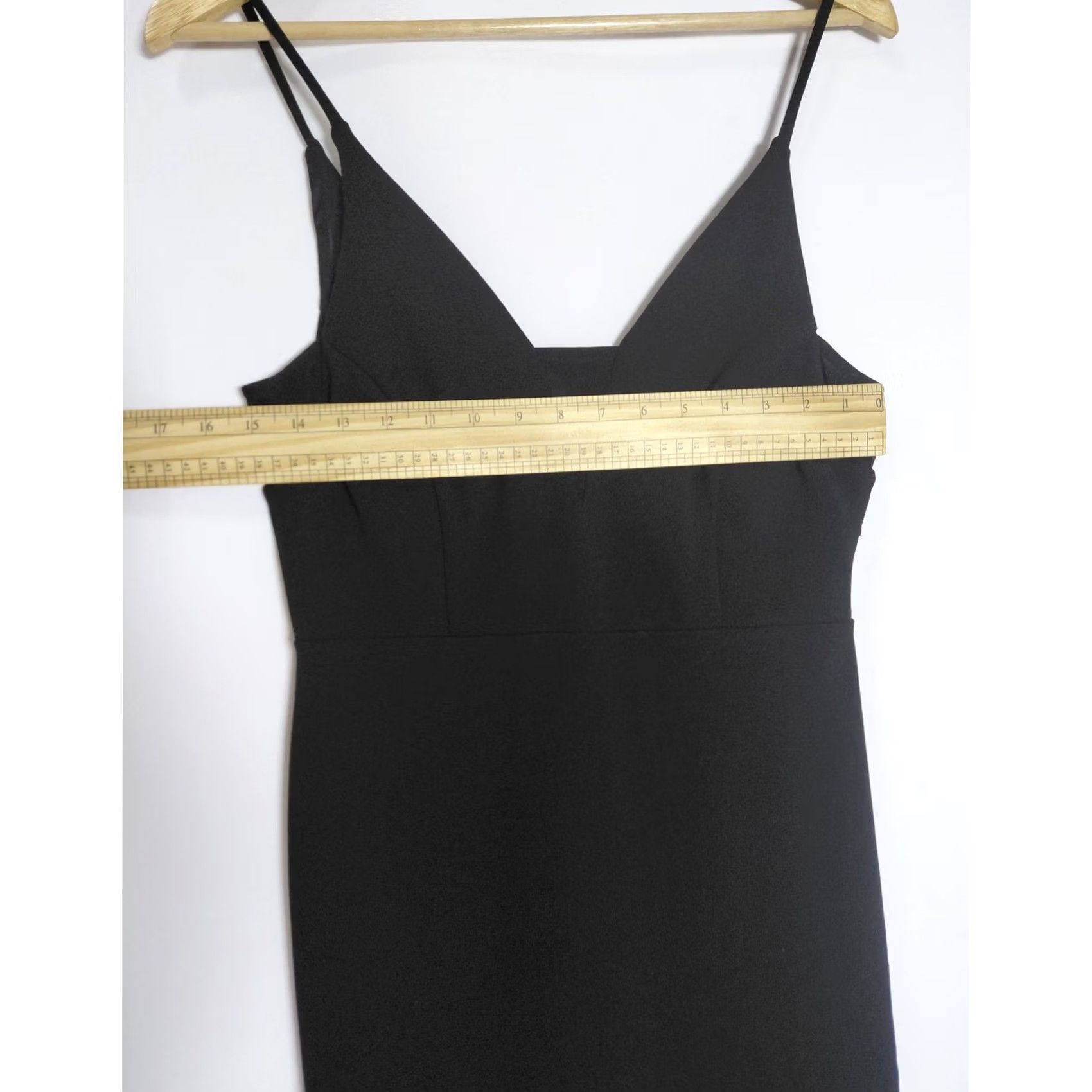 Express EXPRESS Black Spaghetti Strap Dress Solid Knit Short Sleeveless Size S/P Women Size 28" / US 6 / IT 42 - 4 Thumbnail