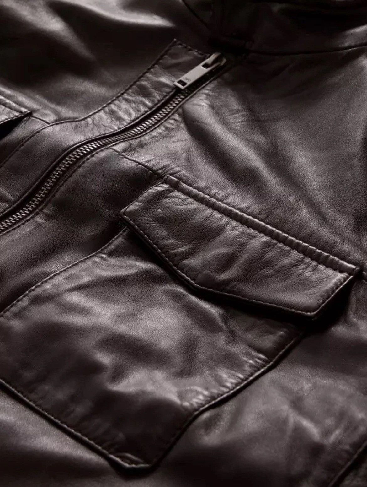 John Varvatos Leather Jacket Size medium Size US M / EU 48-50 / 2 - 12 Thumbnail