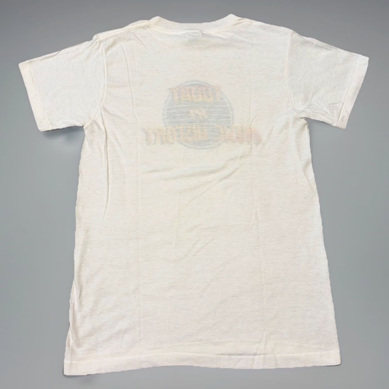 Vintage VINTAGE 1980s Today In Music History MTV TV Promo White T-Shirt Medium Unisex Adults M Music T-Shirt Ched Mens Womens Size US M / EU 48-50 / 2 - 2 Thumbnail