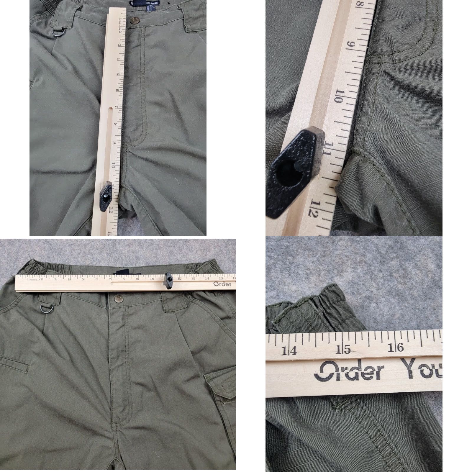 Vintage 5.11 Pants Mens 34x34 Green Taclite Pro Ripstop Regular Cargo Pocket Straight 34x34 USA Army 5.11 Tactical Mens Pants Size US 34 / EU 50 - 10 Thumbnail
