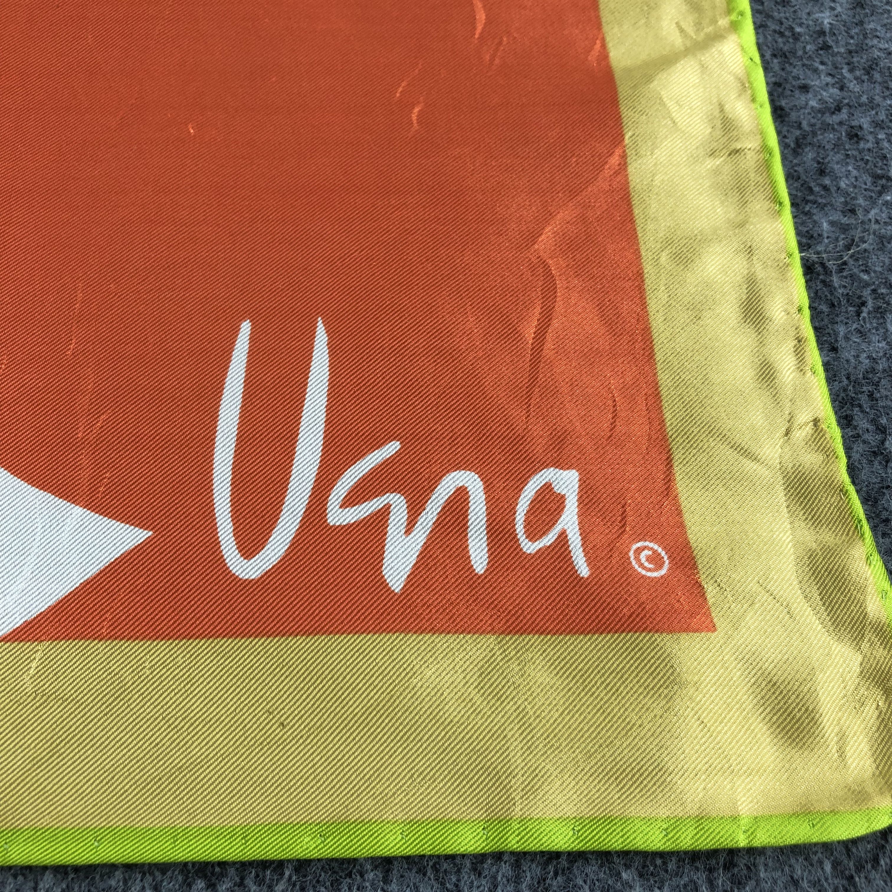 Japanese Brand Vana Abstract Silk Scarf M312 Size ONE SIZE - 3 Thumbnail