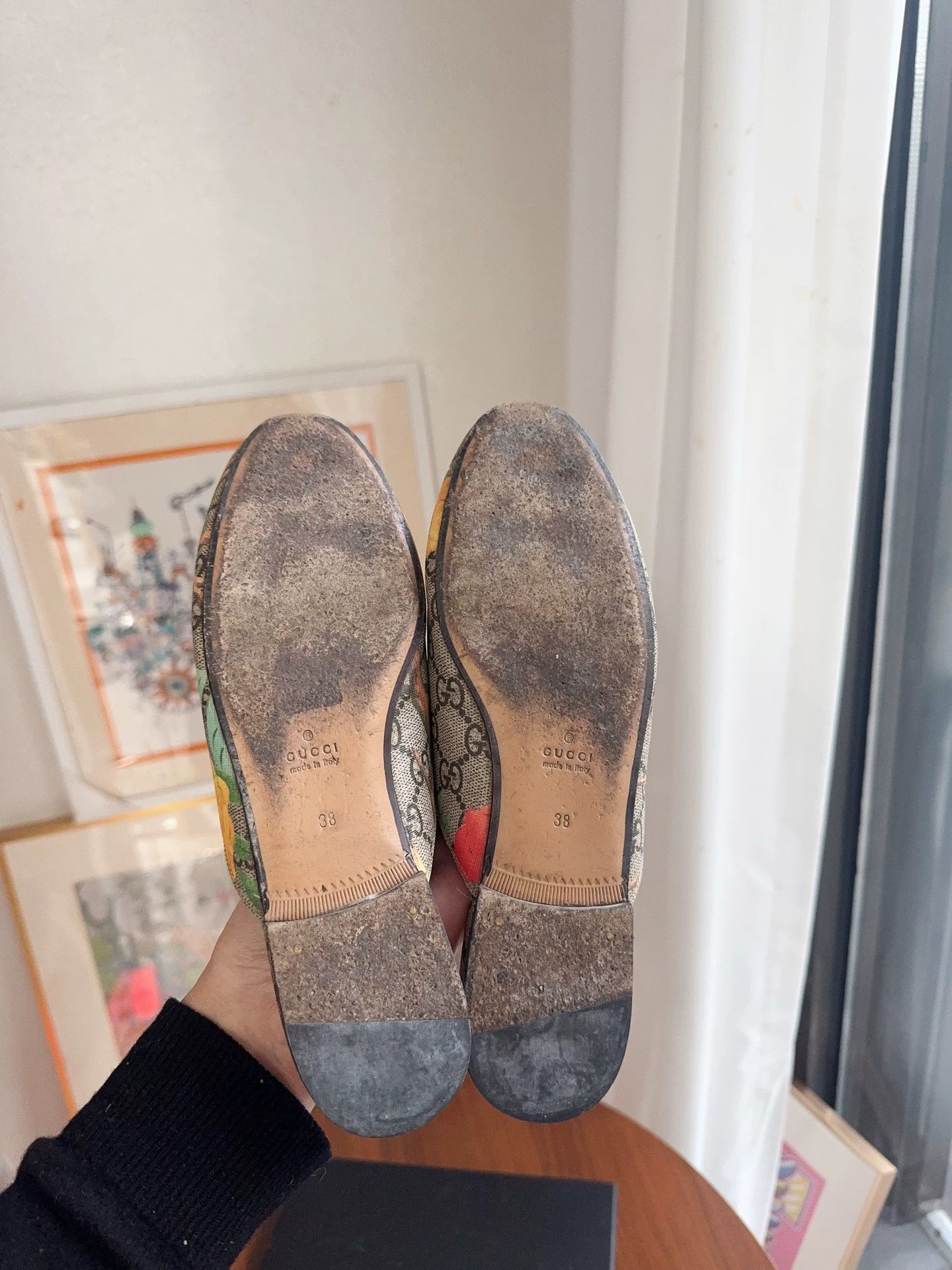 Gucci Gucci Floral Horsebit Slippers 38 9/10 Size US 7 / IT 37 - 9 Thumbnail