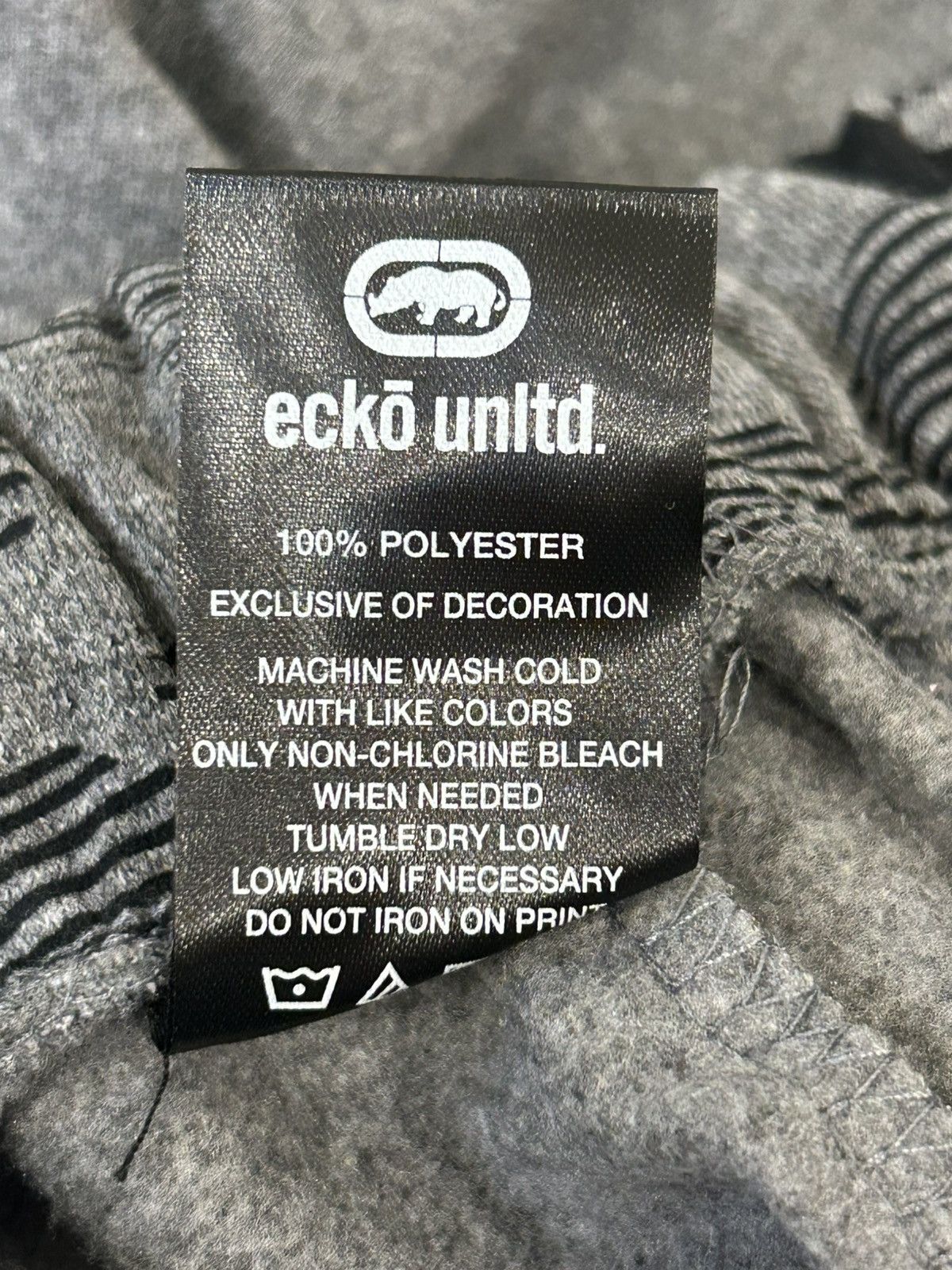 Ecko Unltd. Ecko Sweatpants Embroidered Vertical Logo Fleece Jogger Size US 36 / EU 52 - 9 Thumbnail