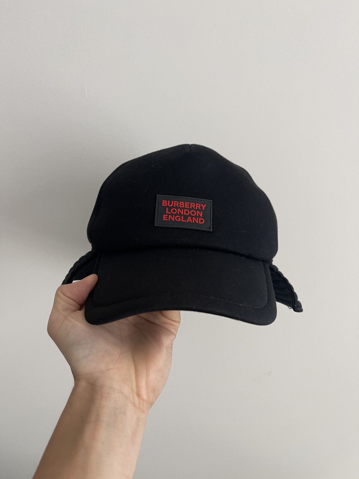 Burberry STEAL! Burberry Logo Appliqué Reconstructed Baseball Hat Size ONE SIZE - 1 Thumbnail