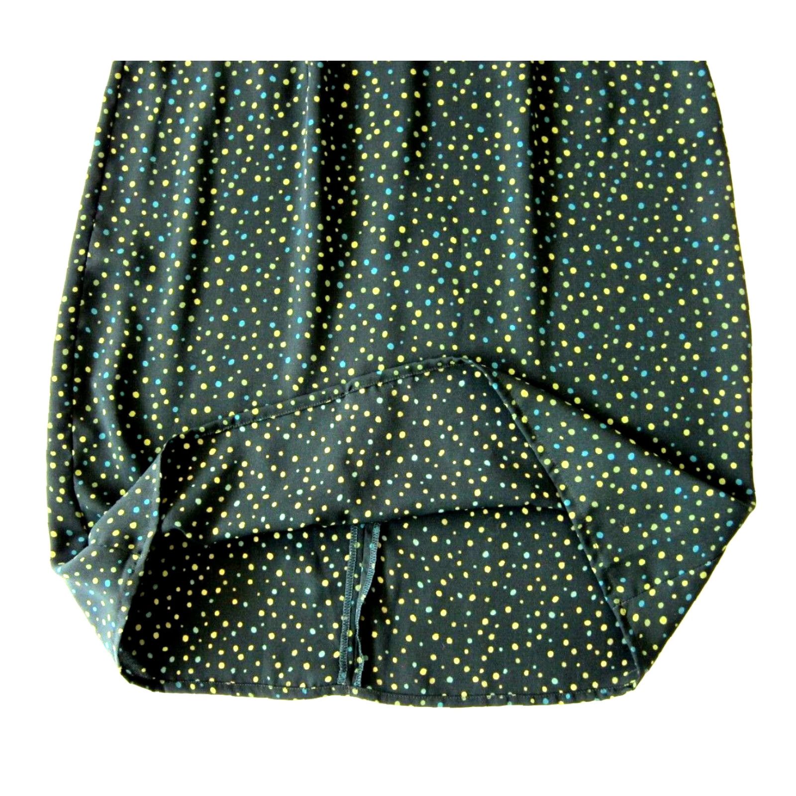 Vintage R&K Originals Green Blue Polka Dot Tent Shift A-Line Tunic Tank Sun Dress Size 8 Size M / US 6-8 / IT 42-44 - 7 Thumbnail