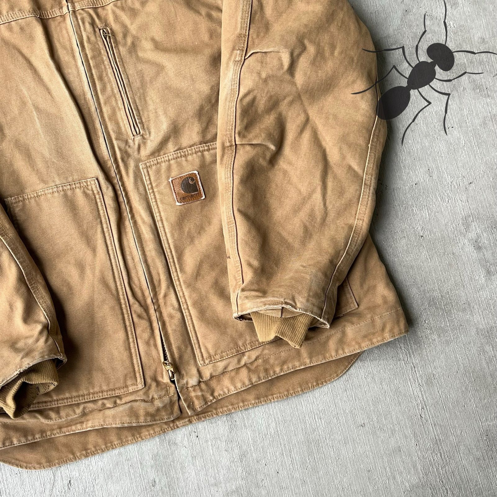 Carhartt × Vintage Carhartt C61 CML brown chore work wear jacket Size US L / EU 52-54 / 3 - 2 Thumbnail