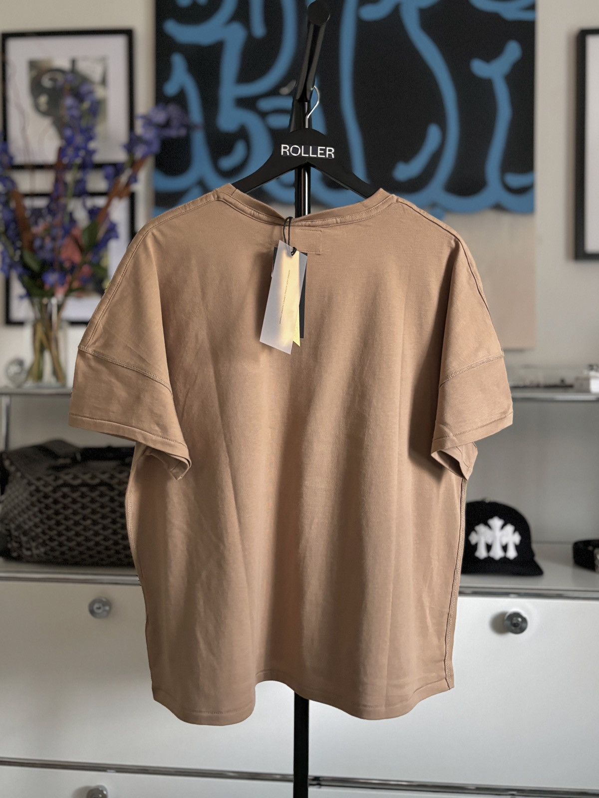 Rhude RHUDE VINTAGE BROWN REVERSE LOGO TEE Size US M / EU 48-50 / 2 - 7 Thumbnail