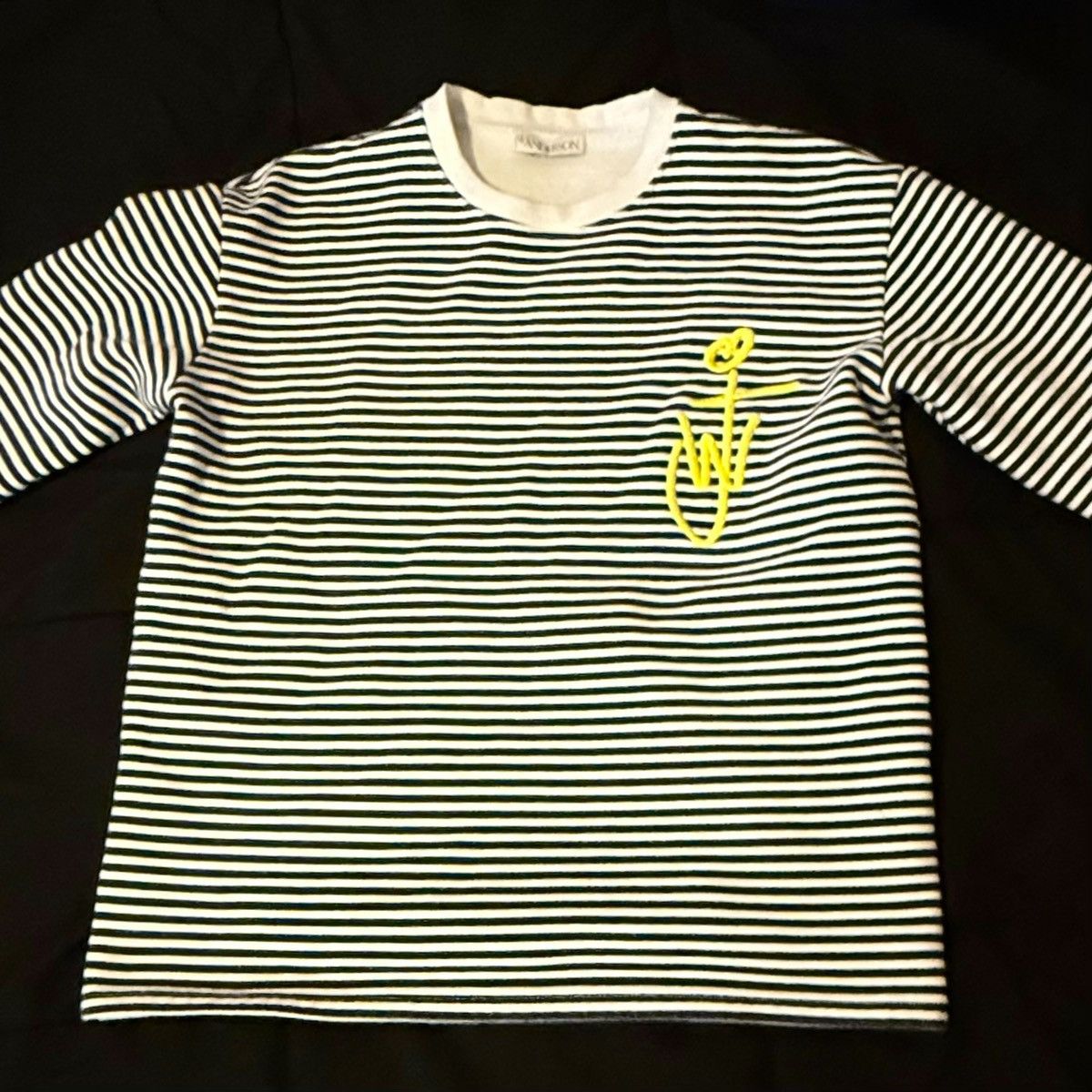 JW Anderson Striped Logo Crewneck T-Shirt Size US S / EU 44-46 / 1 - 1 Thumbnail