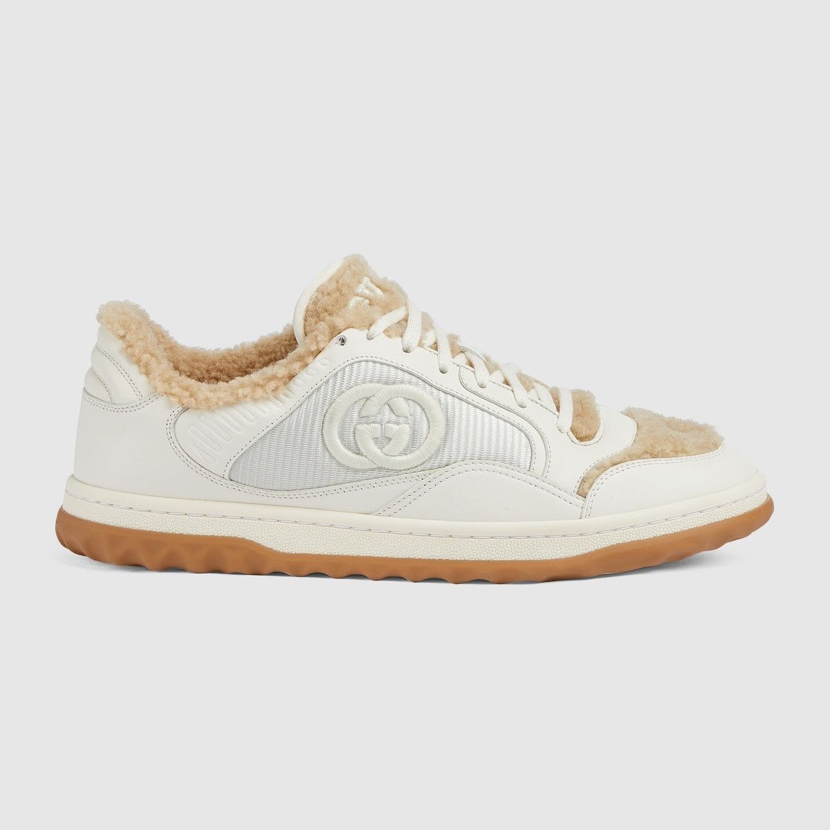 Gucci o1s1wg110425 Men's MAC80 Sneakers in Off White & Beige Size US 7.5 / EU 40-41 - 1 Thumbnail